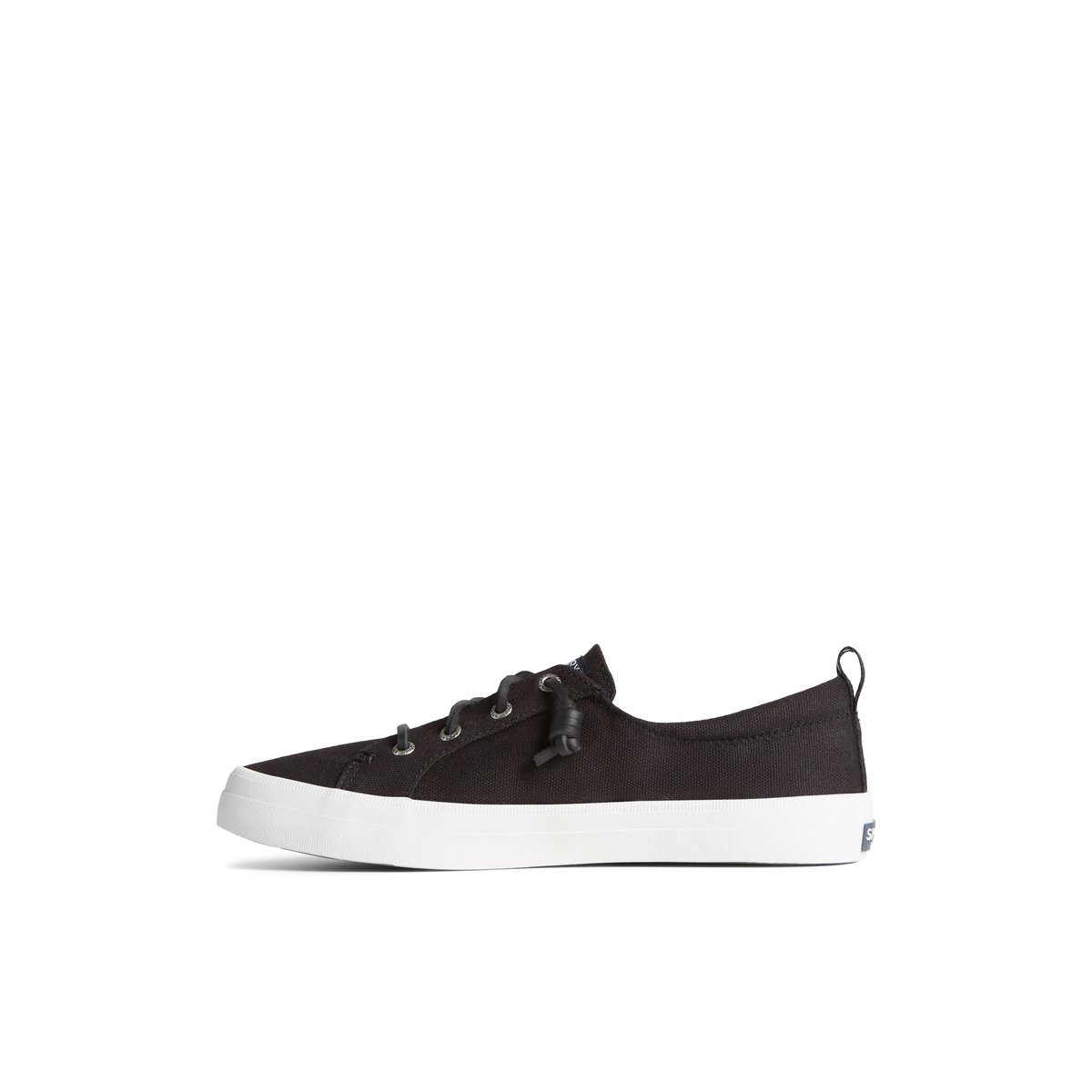 Black Sperry Crest Vibe Sneaker | YOGJEAU-25