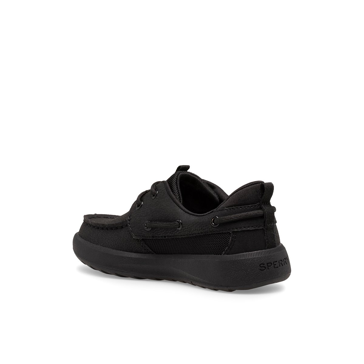 Black Sperry Fairwater PLUSHWAVE Boat Shoe | GQNJCEK-05