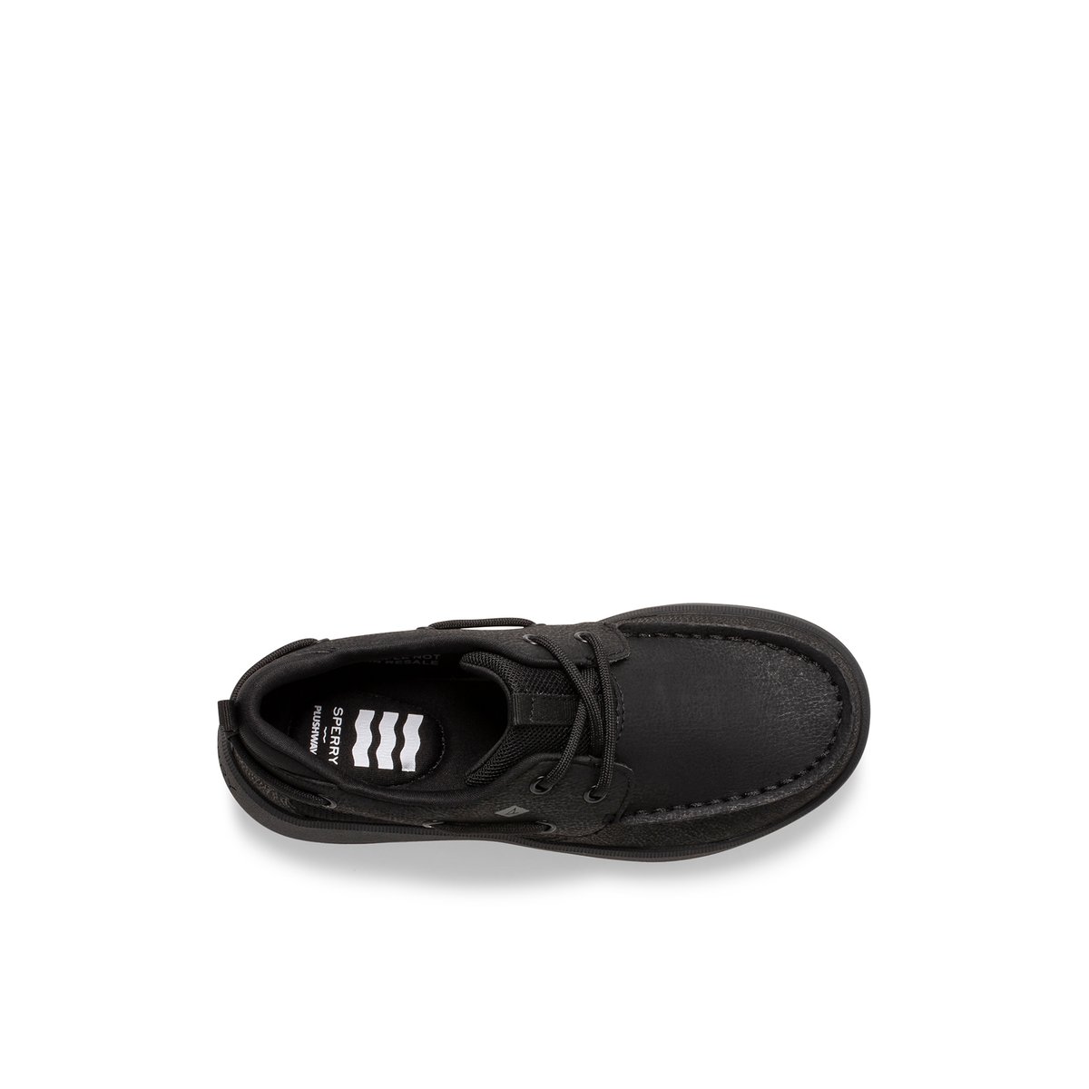 Black Sperry Fairwater PLUSHWAVE Boat Shoe | GQNJCEK-05