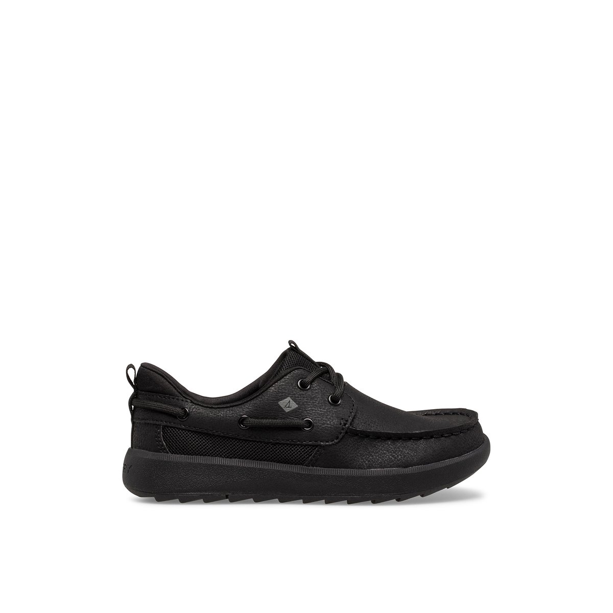 Black Sperry Fairwater PLUSHWAVE Boat Shoe | GQNJCEK-05