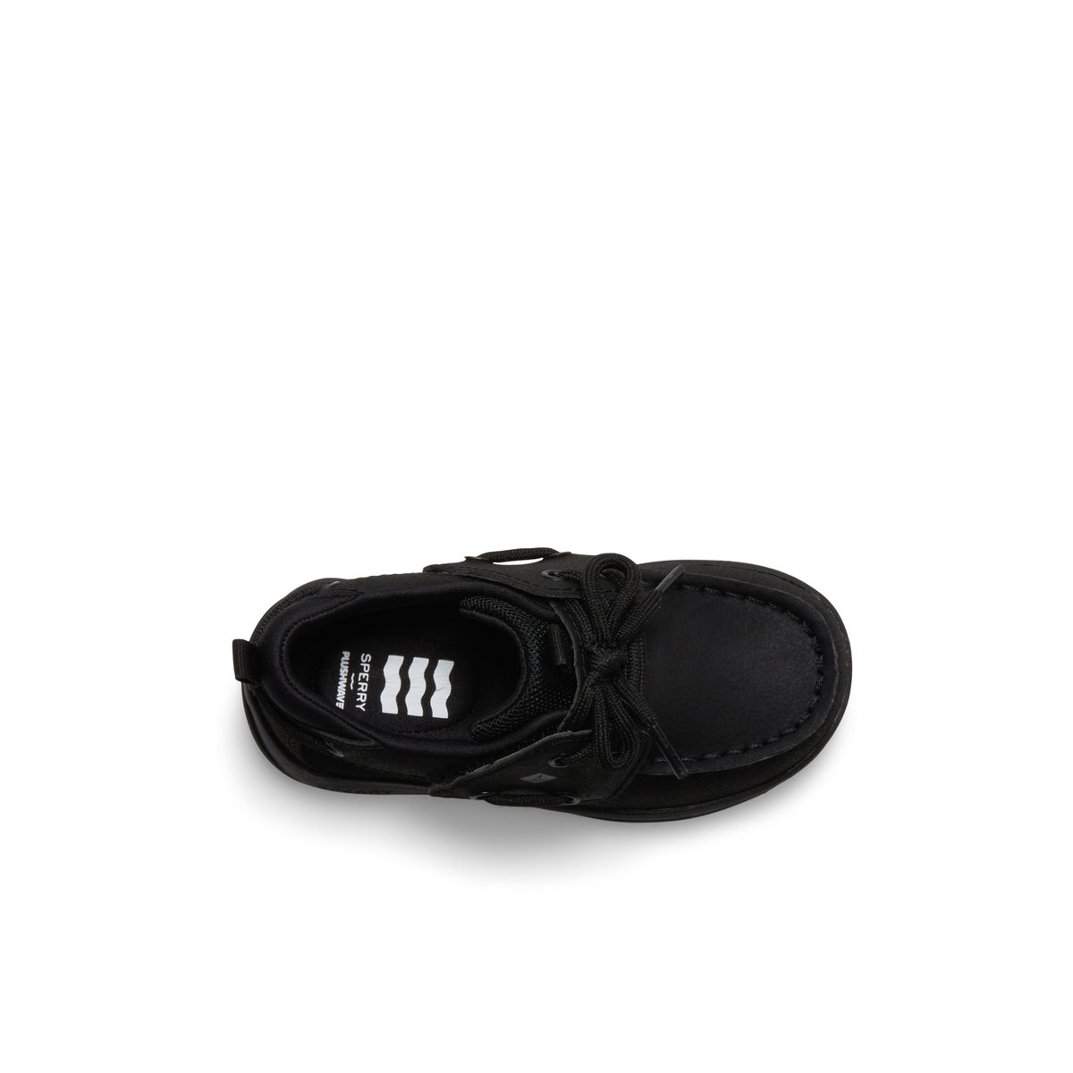 Black Sperry Fairwater PLUSHWAVE Jr Boat Shoe | PJFECAH-01