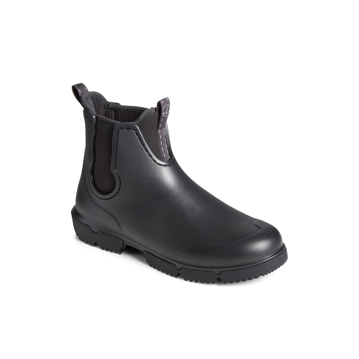 Black Sperry Float Rain Boot | BKNFZEL-69