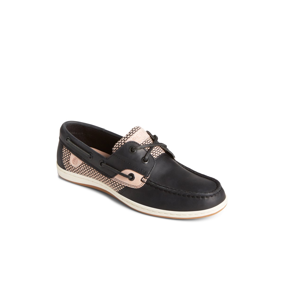 Black Sperry Koifish Two-Tone Boat Shoe | WLSUYCG-13