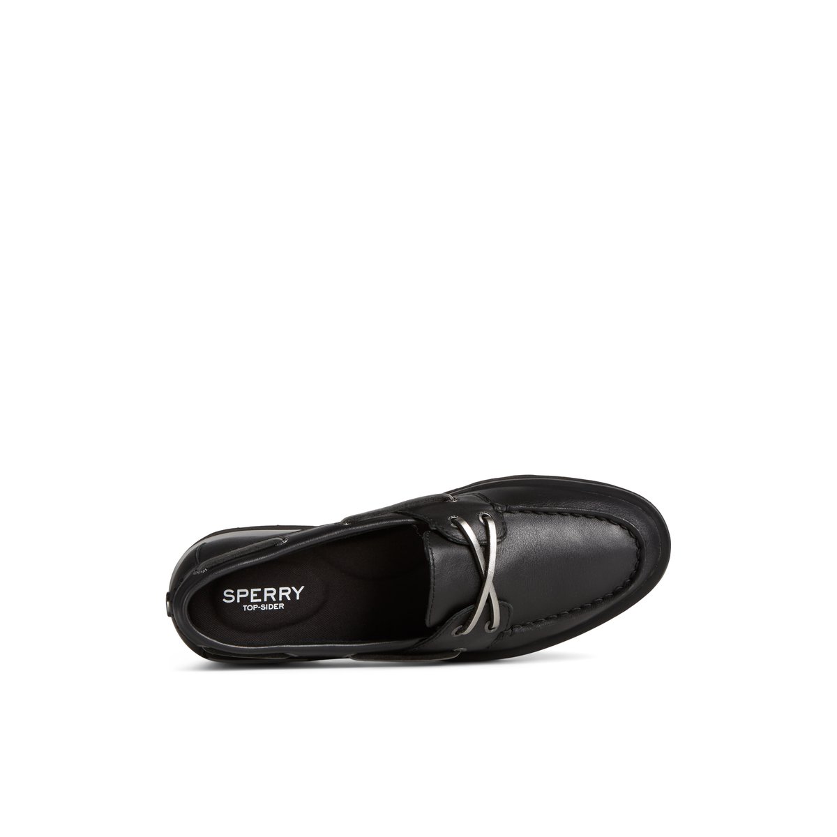 Black Sperry Lug Boat Shoe | OGKCEIR-29