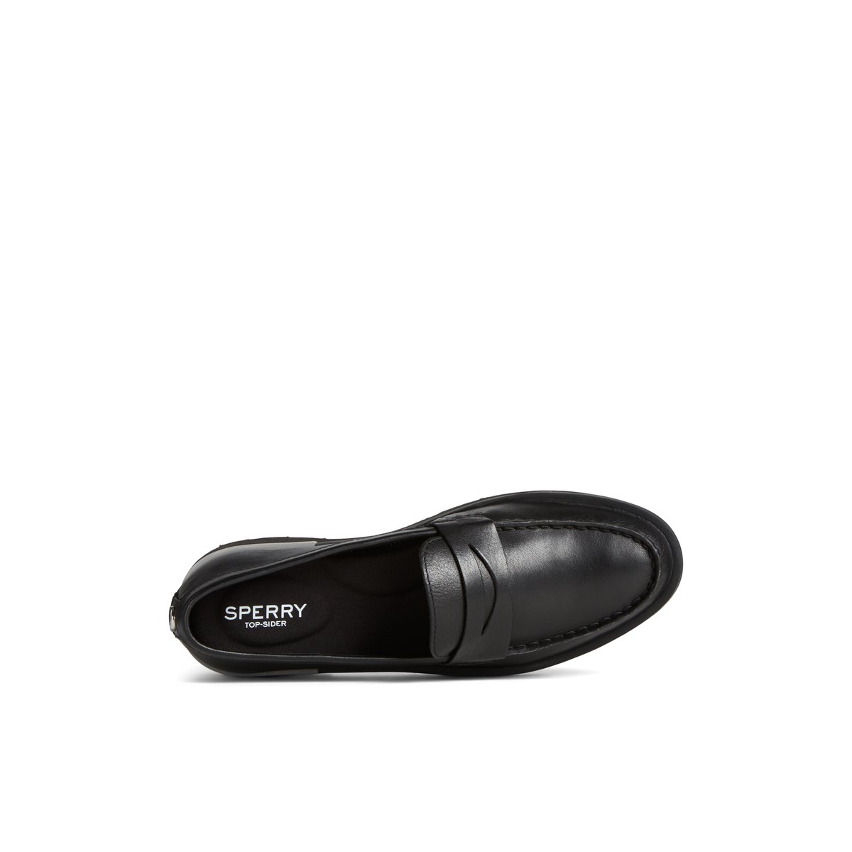 Black Sperry Lug Penny Loafer | SMWAVJF-45