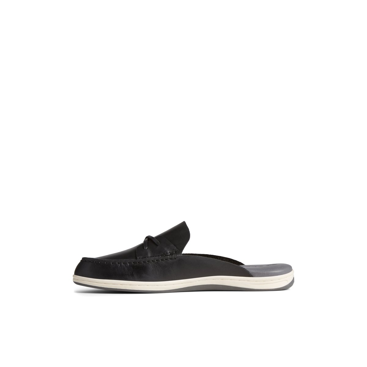 Black Sperry Mulefish Leather Boat Shoe | QBXGDVE-21