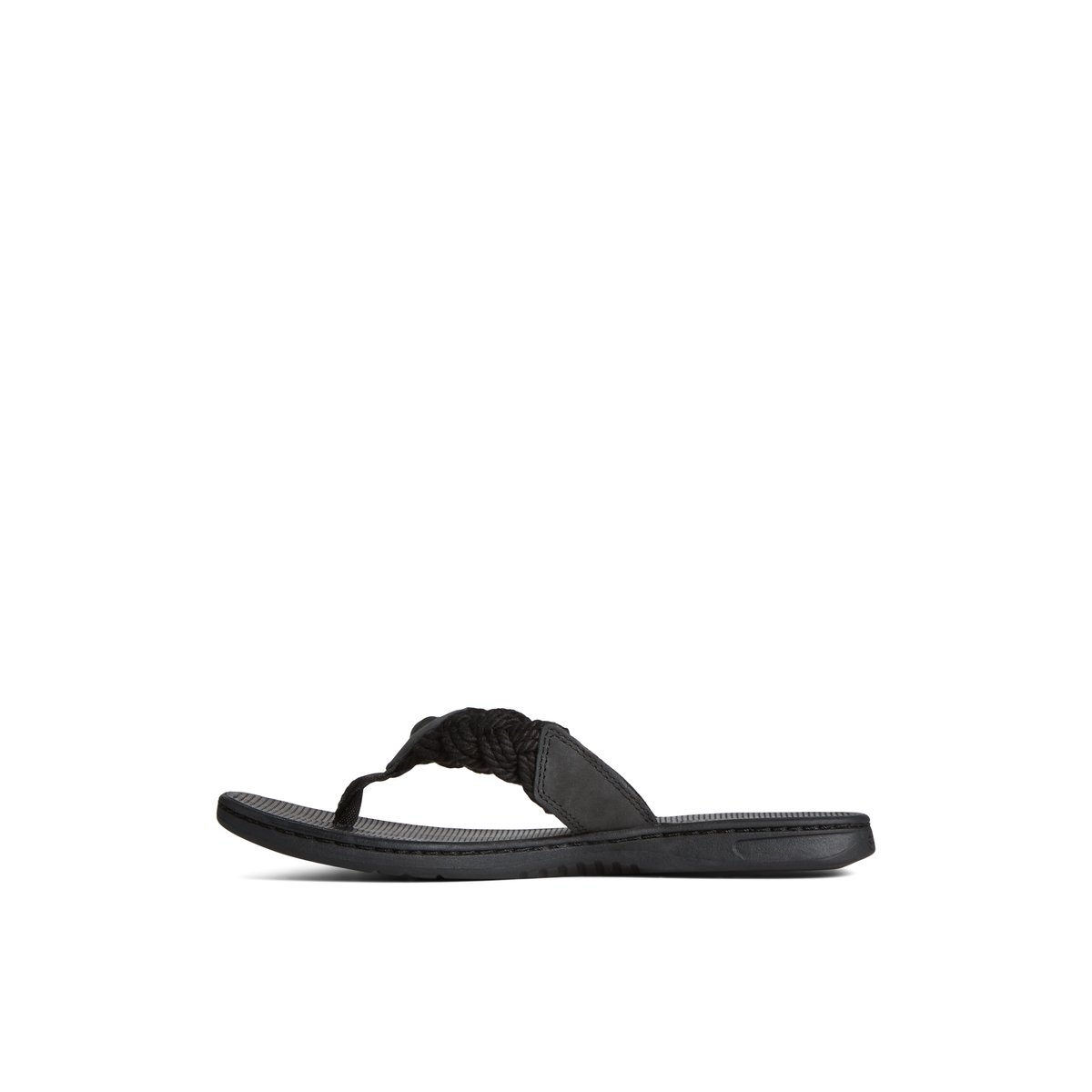 Black Sperry Parrotfish Braid Sandal | TIQHNVF-76