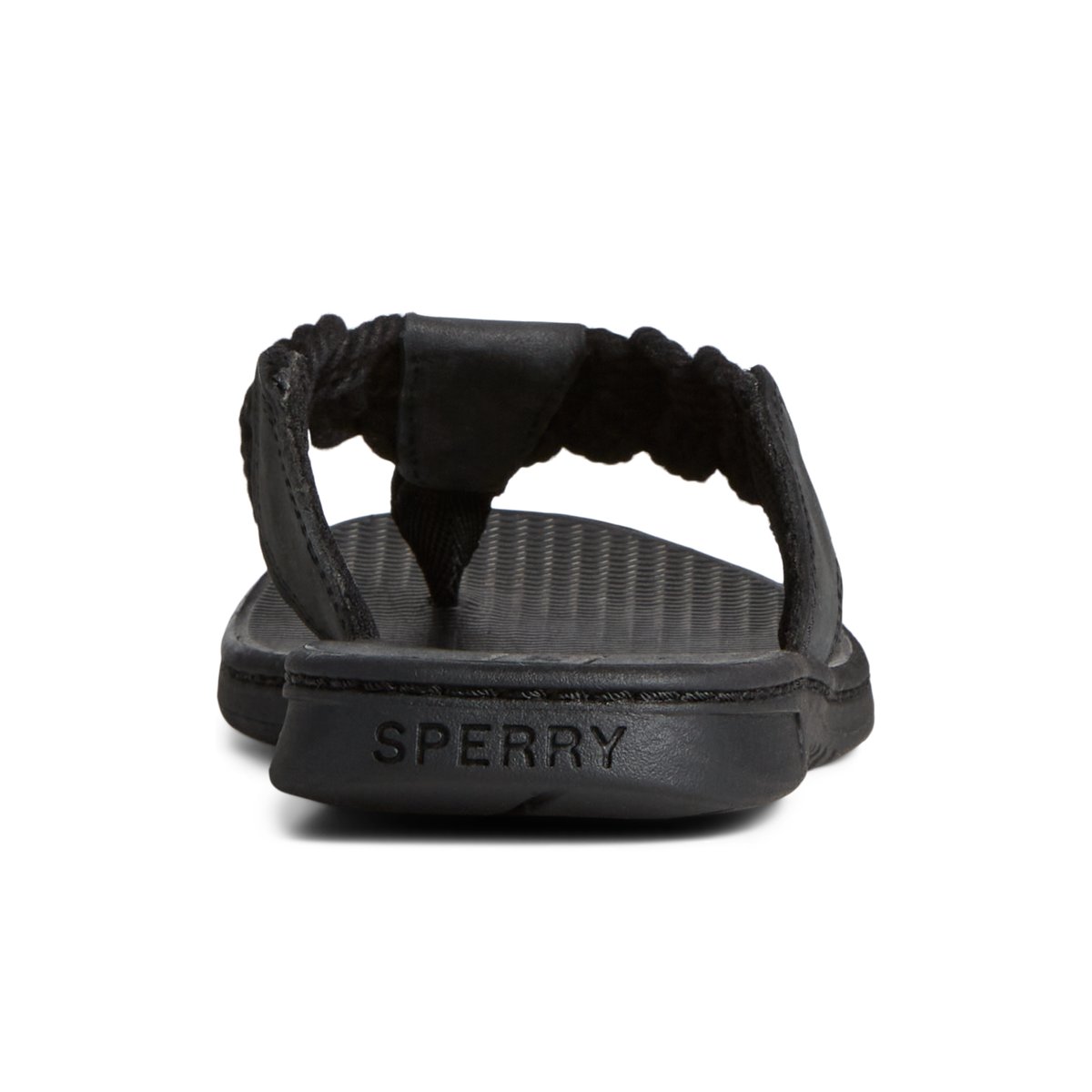 Black Sperry Parrotfish Braid Sandal | TIQHNVF-76