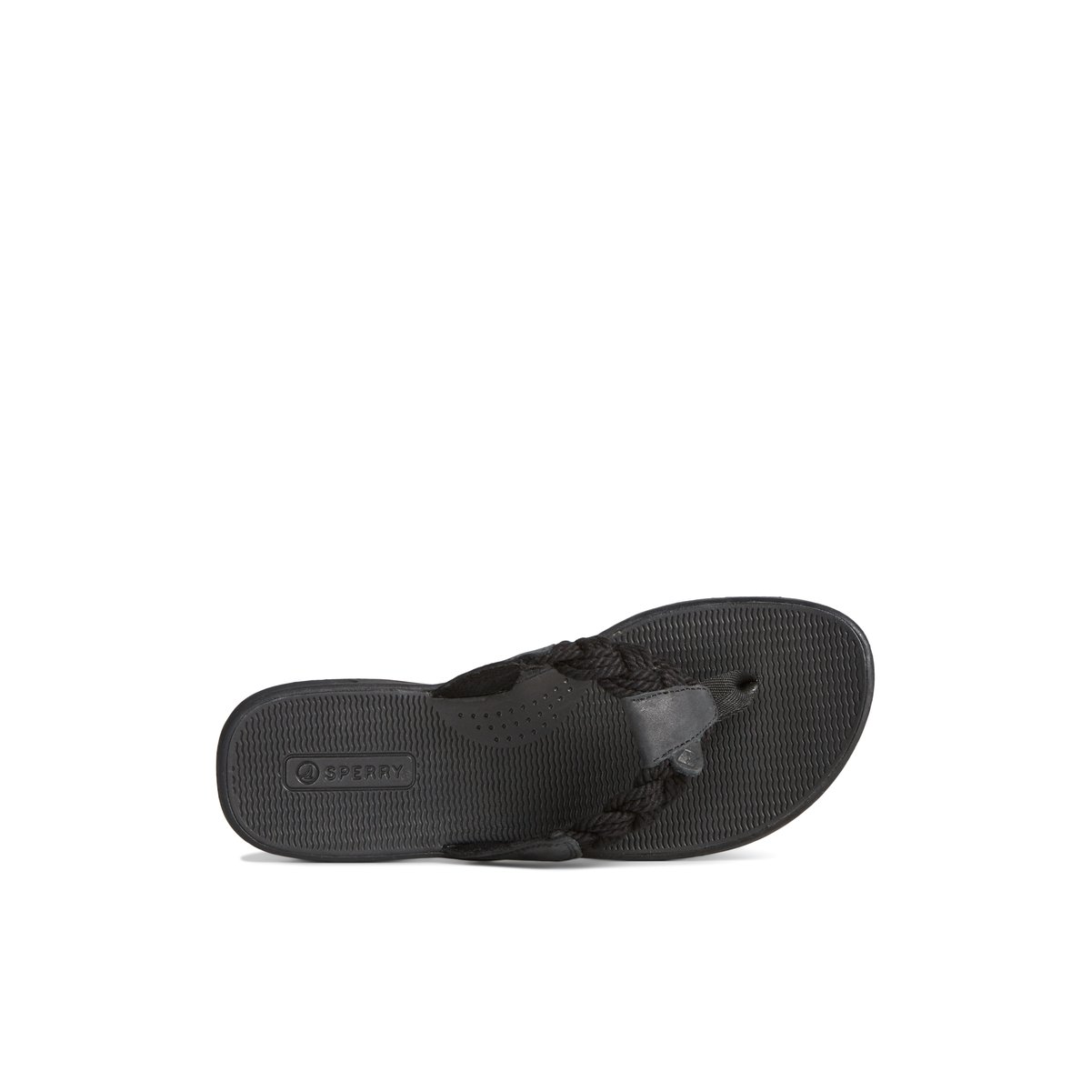 Black Sperry Parrotfish Braid Sandal | TIQHNVF-76