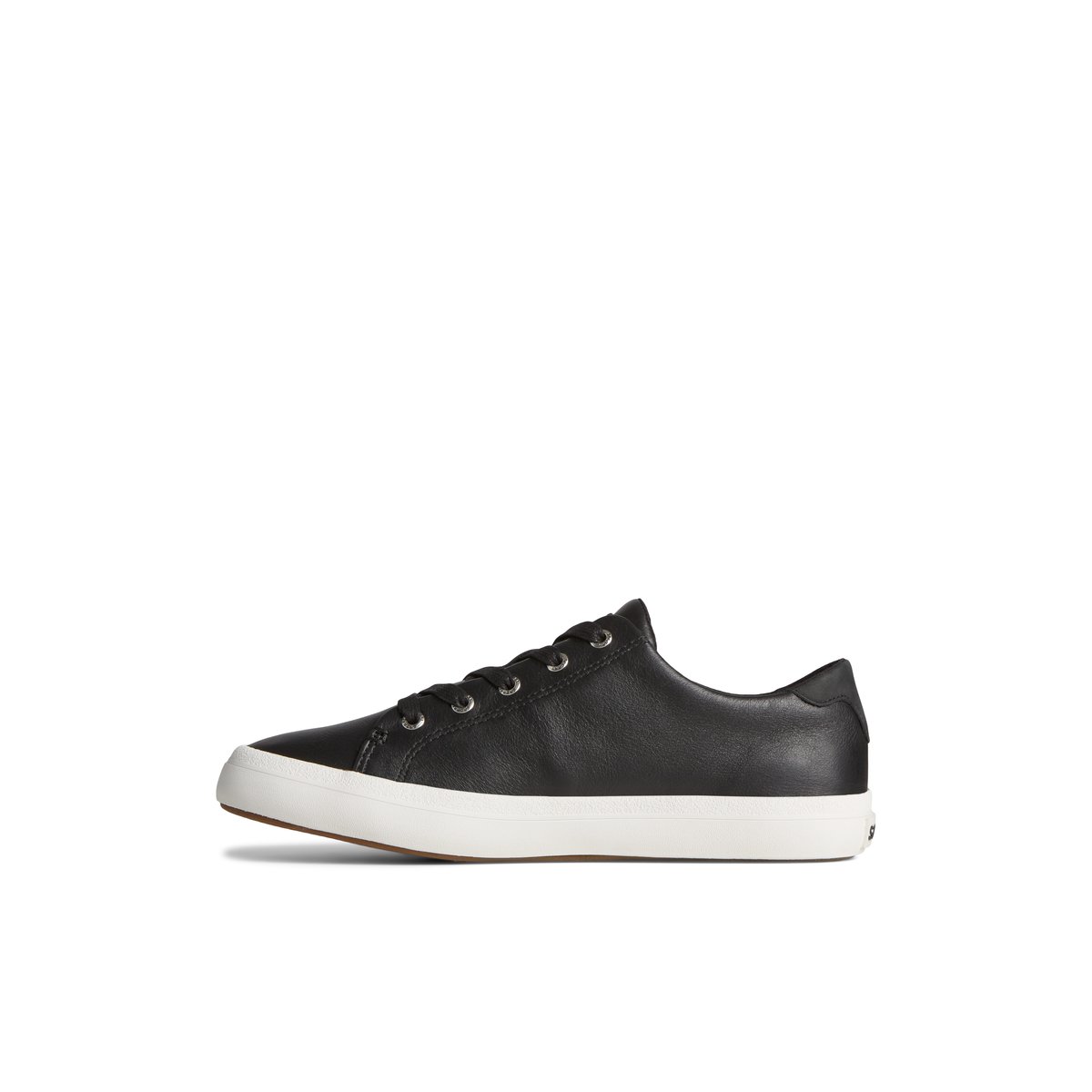 Black Sperry Sandy Leather Sneaker | AOUEIGQ-08