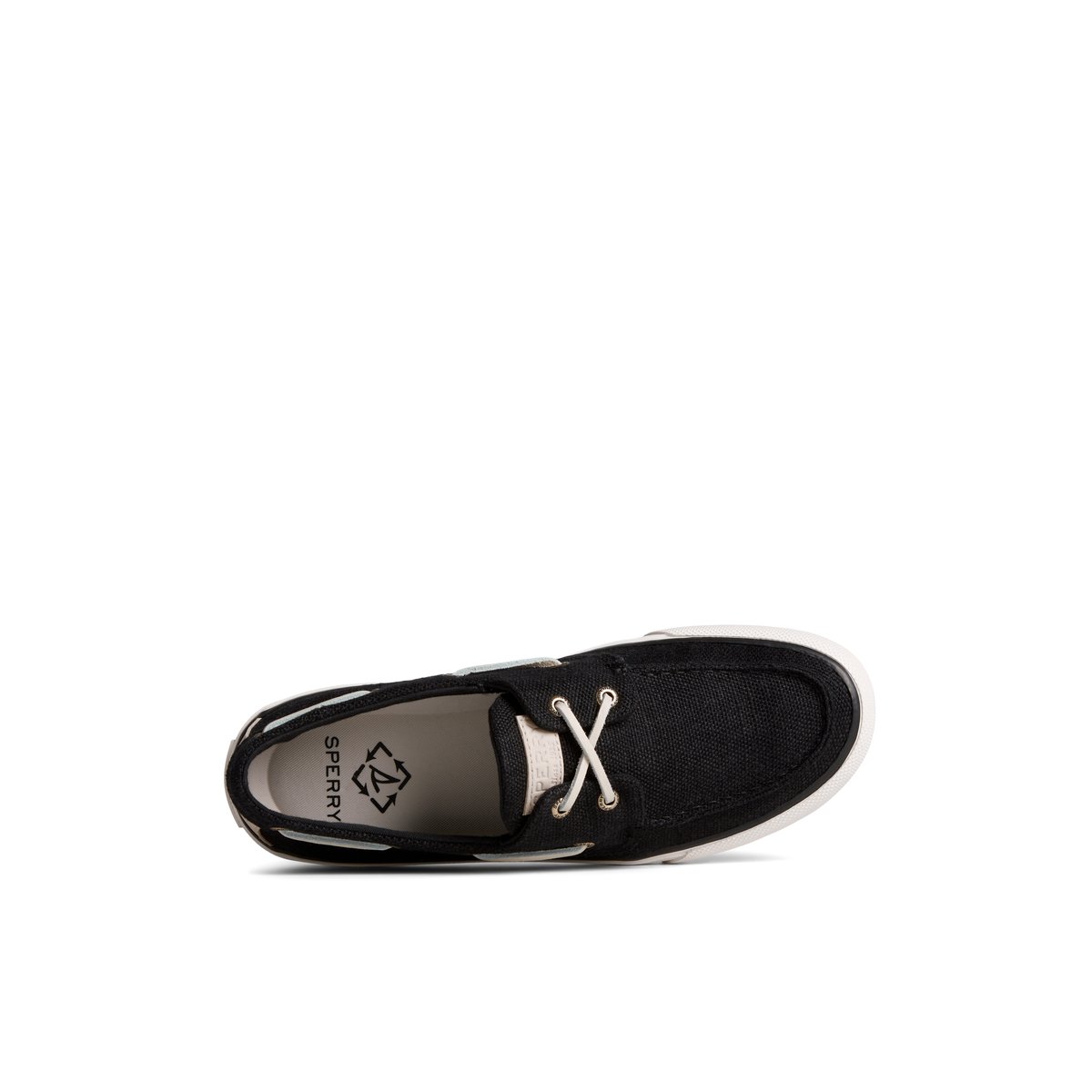 Black Sperry SeaCycled Bahama II Baja Sneaker | RZLWNOI-09