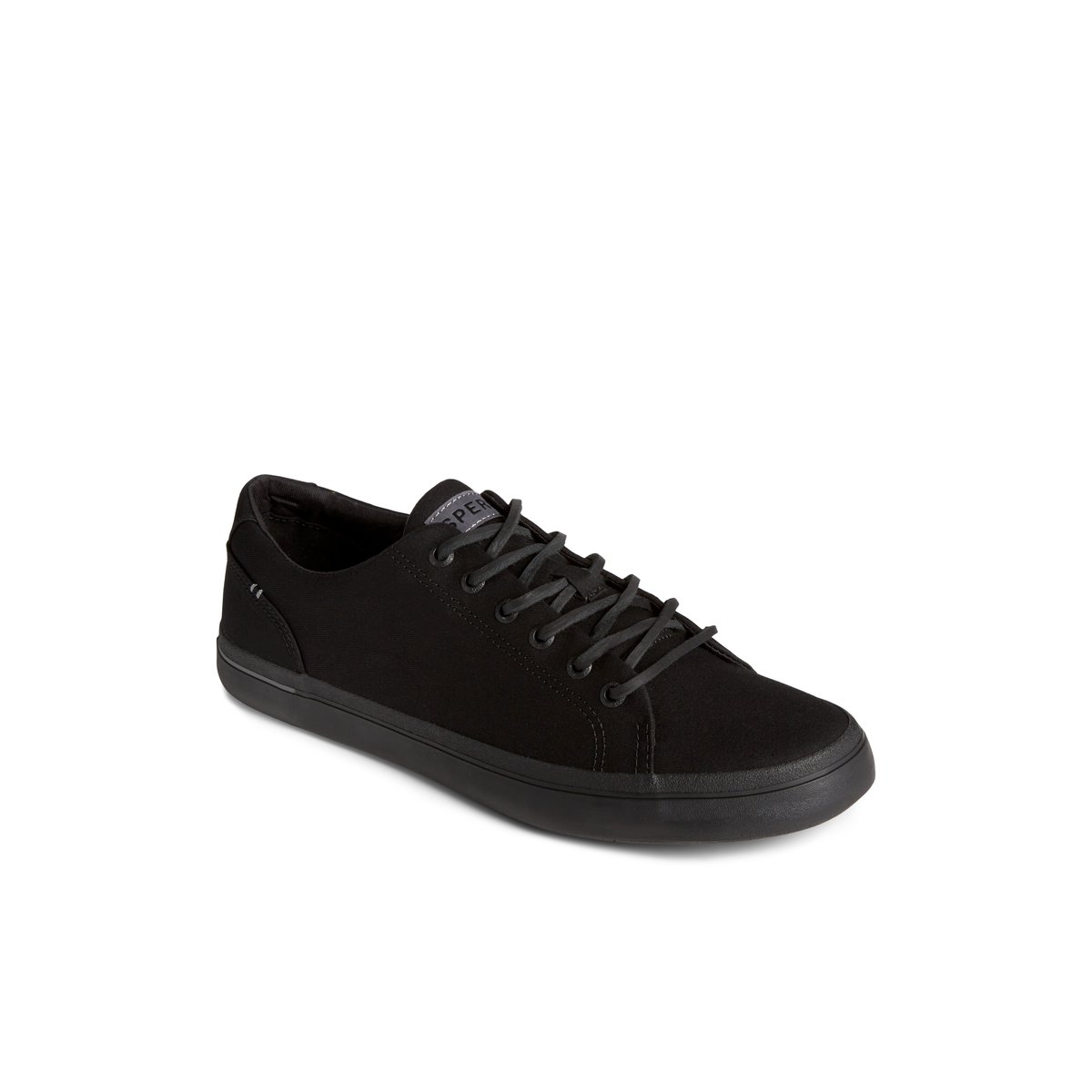 Black Sperry SeaCycled Striper II Textile Sneaker | QXPBLIR-42