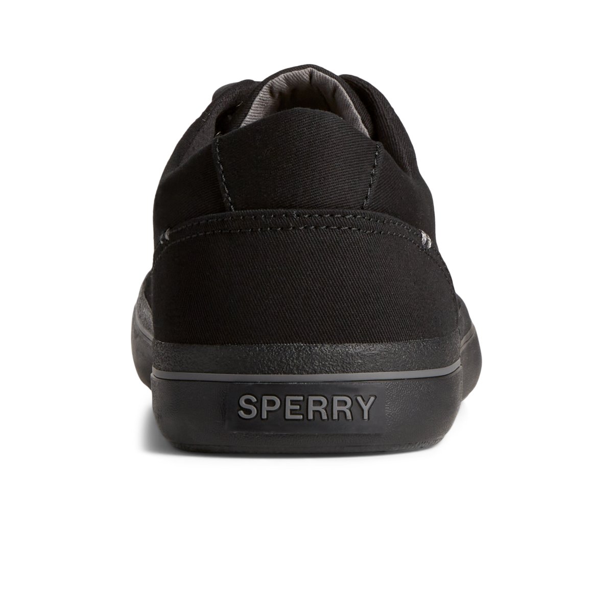 Black Sperry SeaCycled Striper II Textile Sneaker | QXPBLIR-42