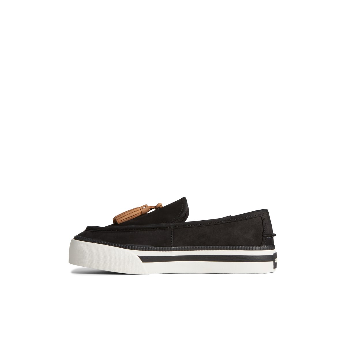 Black Sperry Sea Sailor Platform Sneaker | FERYMLS-31