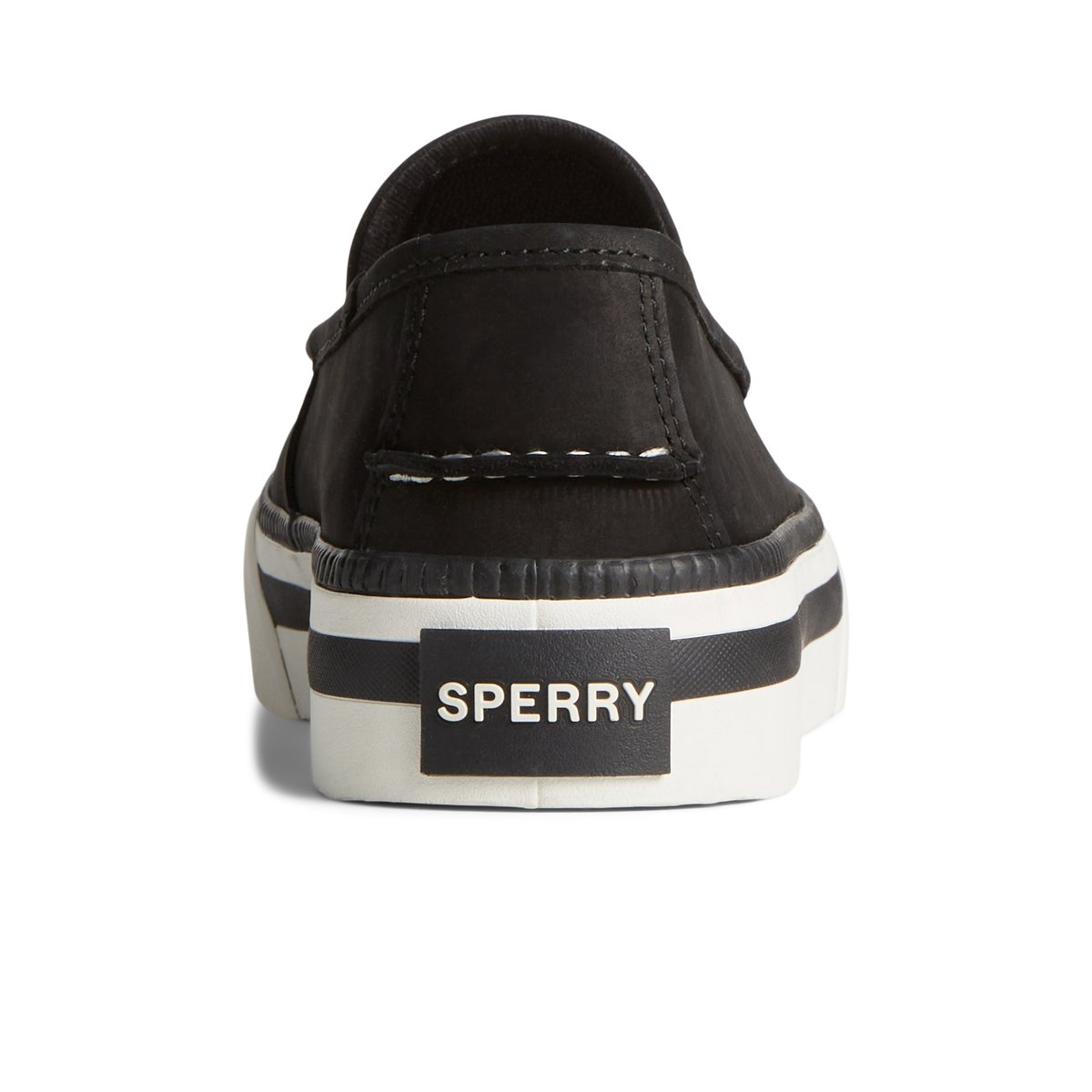 Black Sperry Sea Sailor Platform Sneaker | FERYMLS-31