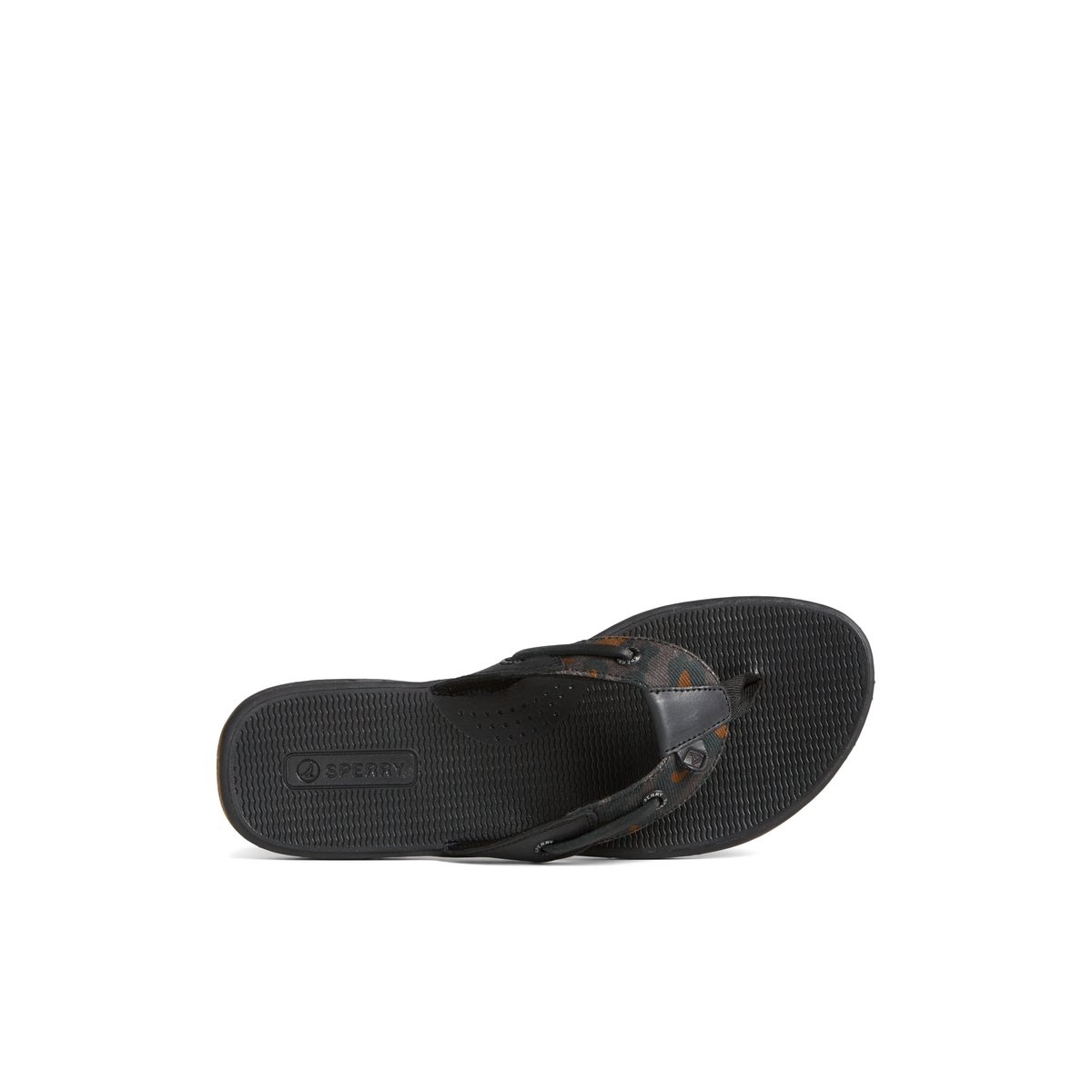 Black Sperry Seafish Flip Flop | IOGPNBD-23