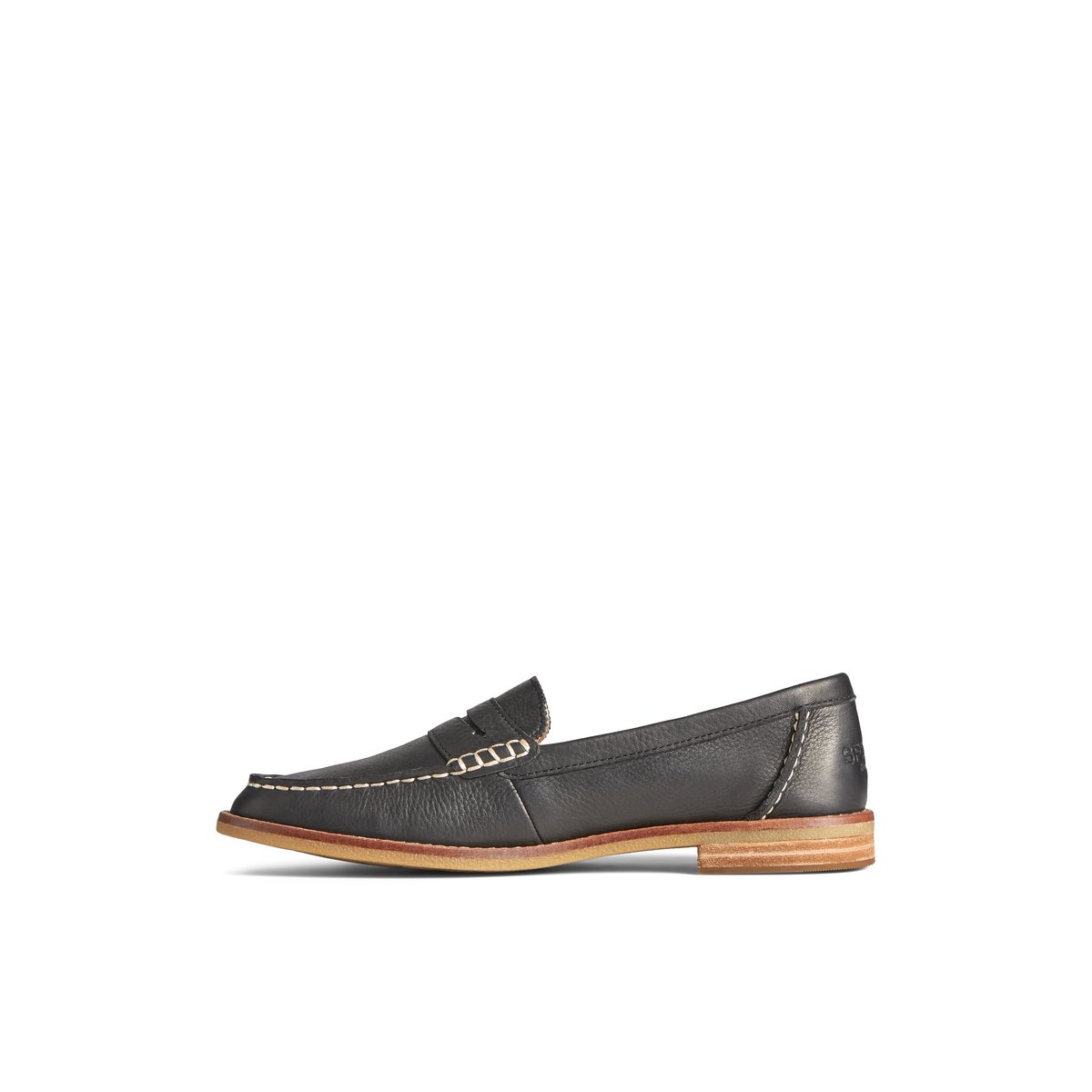 Black Sperry Seaport Penny Leather Loafer | OVNCGIQ-42