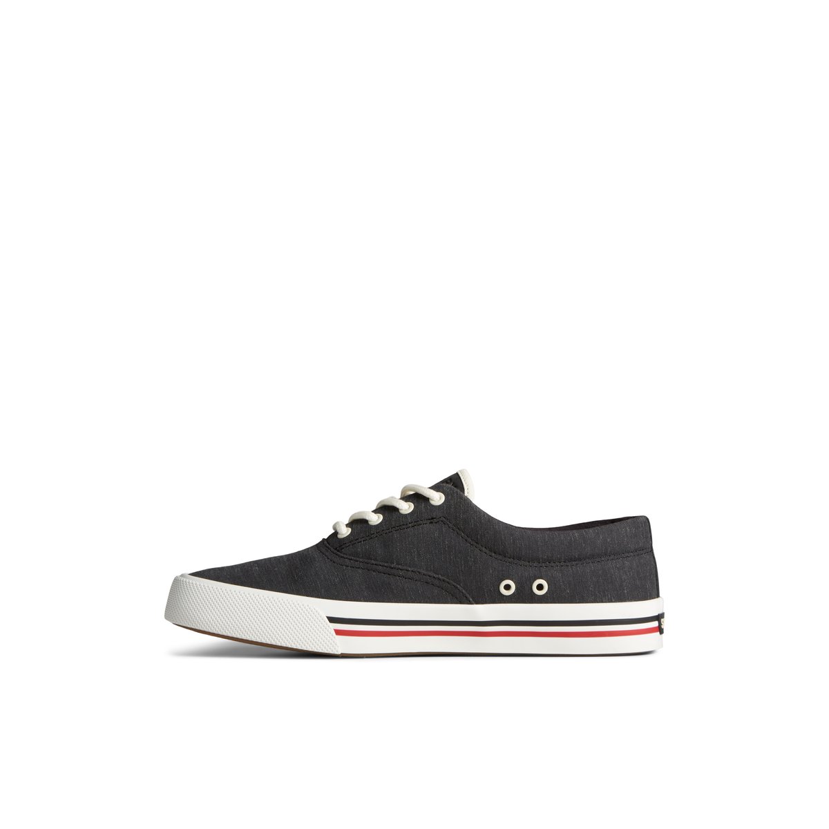 Black Sperry Striper II Linen CVO Sneaker | LSPBOGT-63