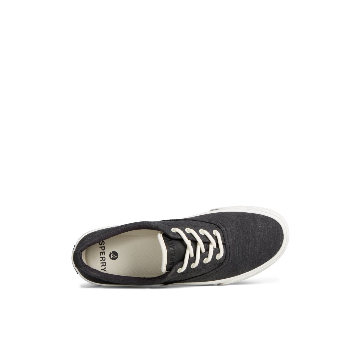 Black Sperry Striper II Linen CVO Sneaker | LSPBOGT-63