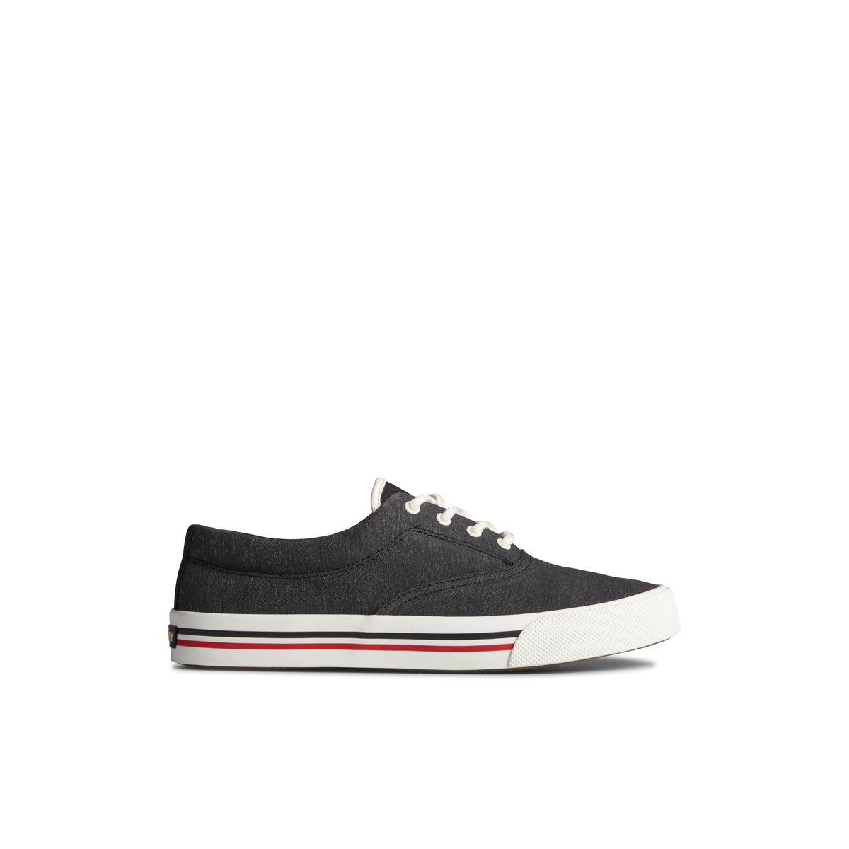 Black Sperry Striper II Linen CVO Sneaker | LSPBOGT-63