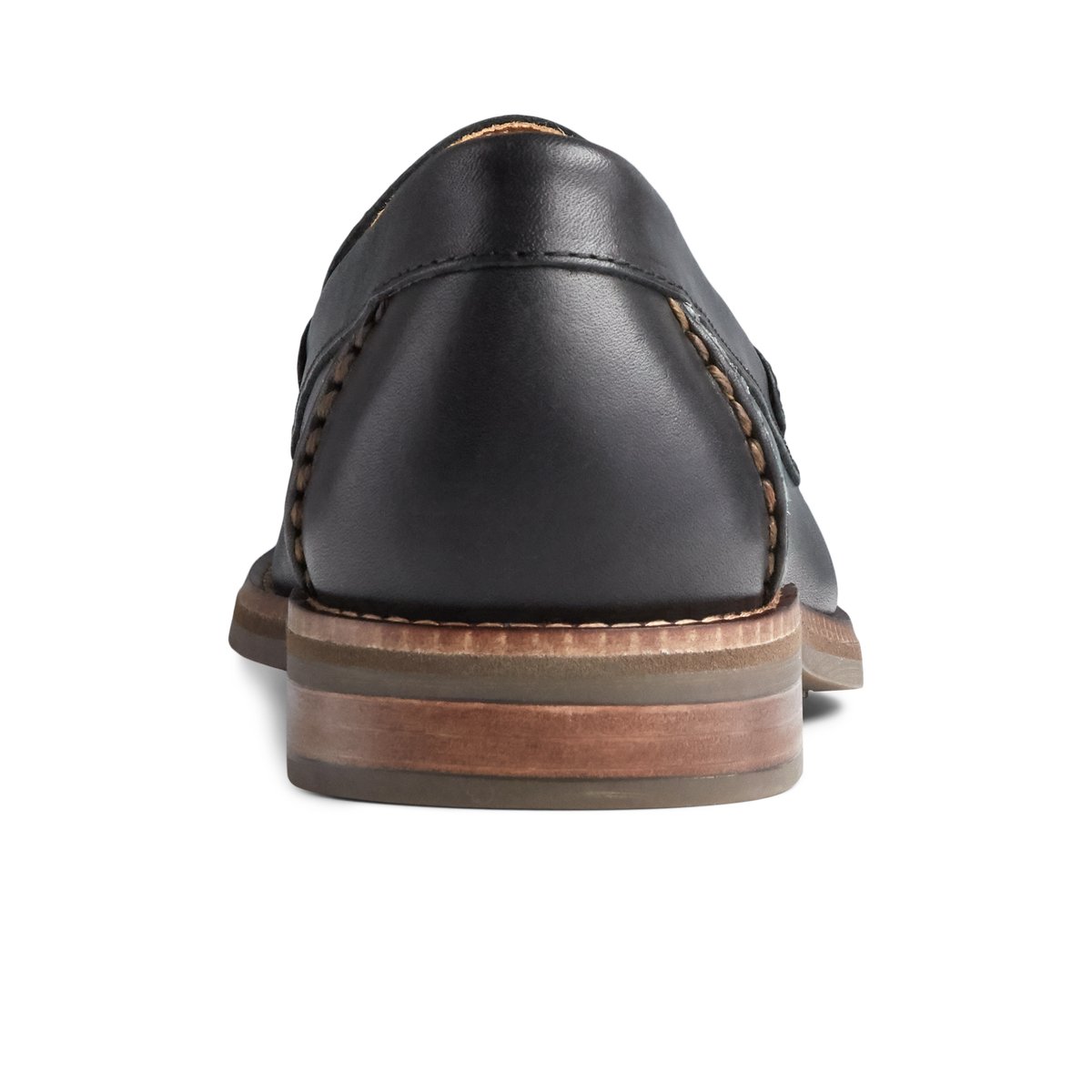 Black Sperry Topsfield Penny Loafer | FRPJHYD-18