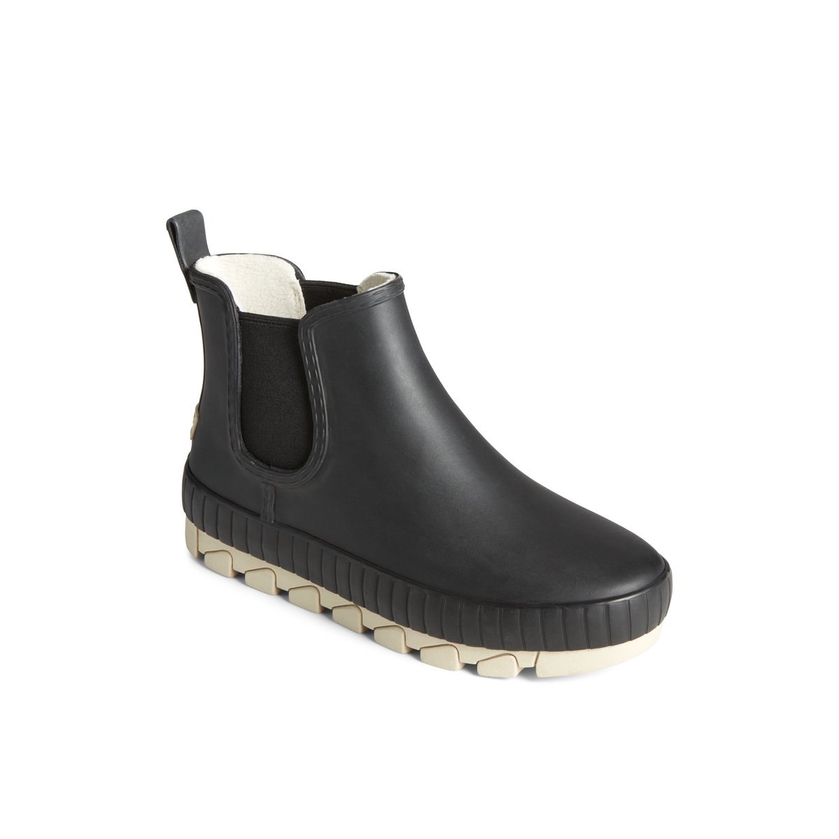 Black Sperry Torrent Chelsea Matte Waterproof Rain Boot | CFTBZVQ-98