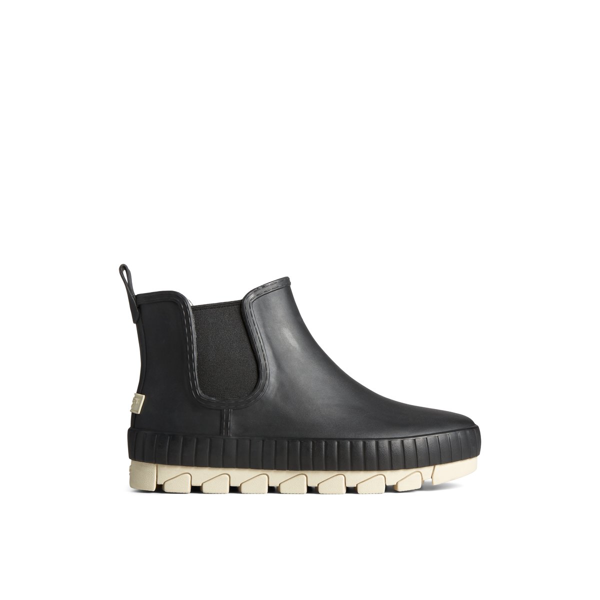 Black Sperry Torrent Chelsea Matte Waterproof Rain Boot | CFTBZVQ-98