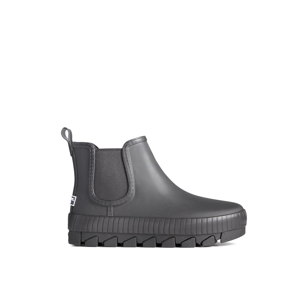 Black Sperry Torrent Chelsea Waterproof Rain Boot | JWISVXB-47