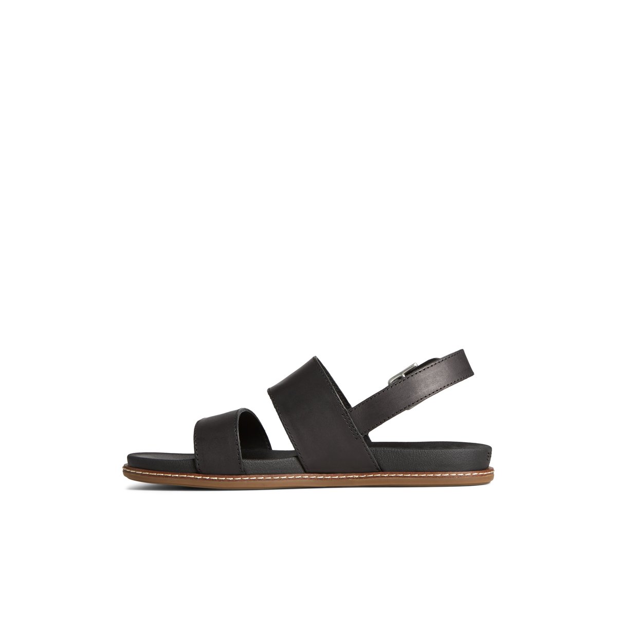 Black Sperry Waveside PLUSHWAVE Backstrap Sandal | TCAXPUJ-72