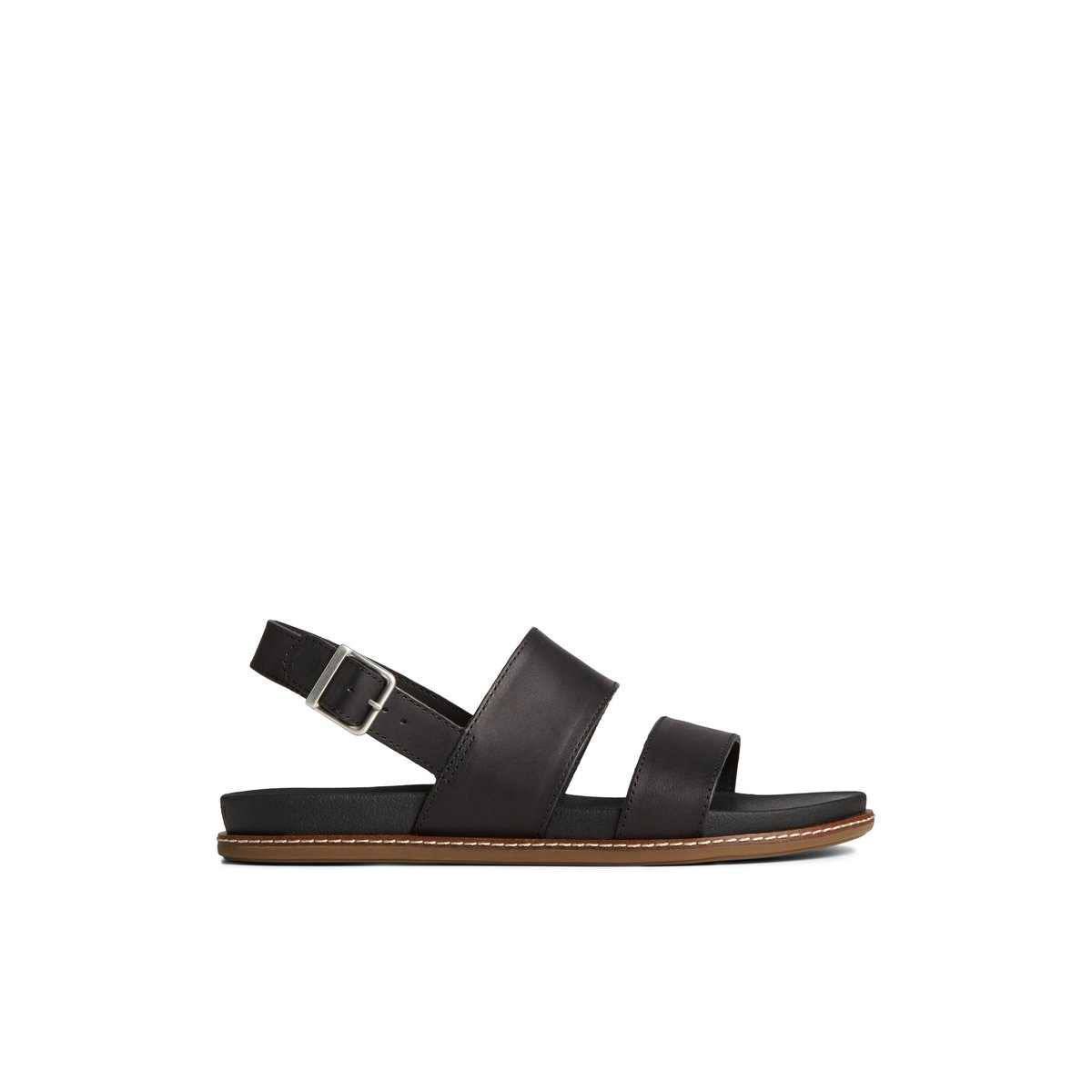 Black Sperry Waveside PLUSHWAVE Backstrap Sandal | TCAXPUJ-72