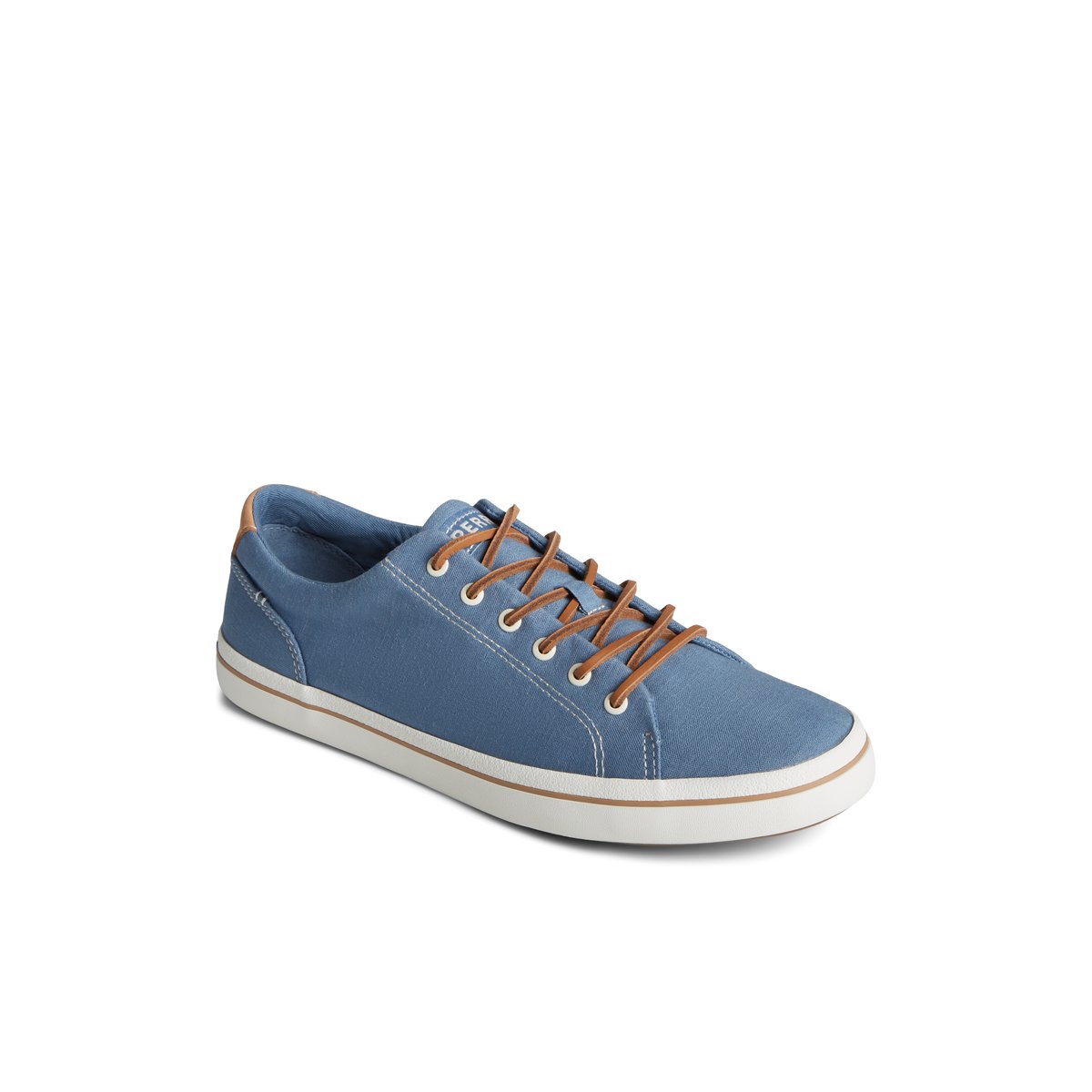 Blue Sperry Striper II Linen LTT Sneaker | SLQMFJB-53