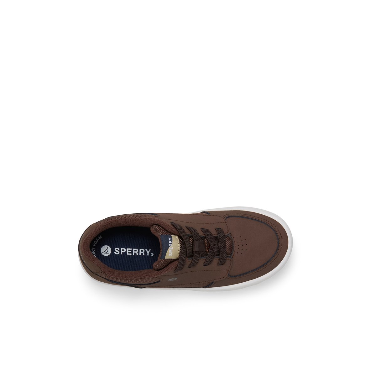 Brown Sperry Boardwalk Leather Sneaker | ECRFQOJ-80