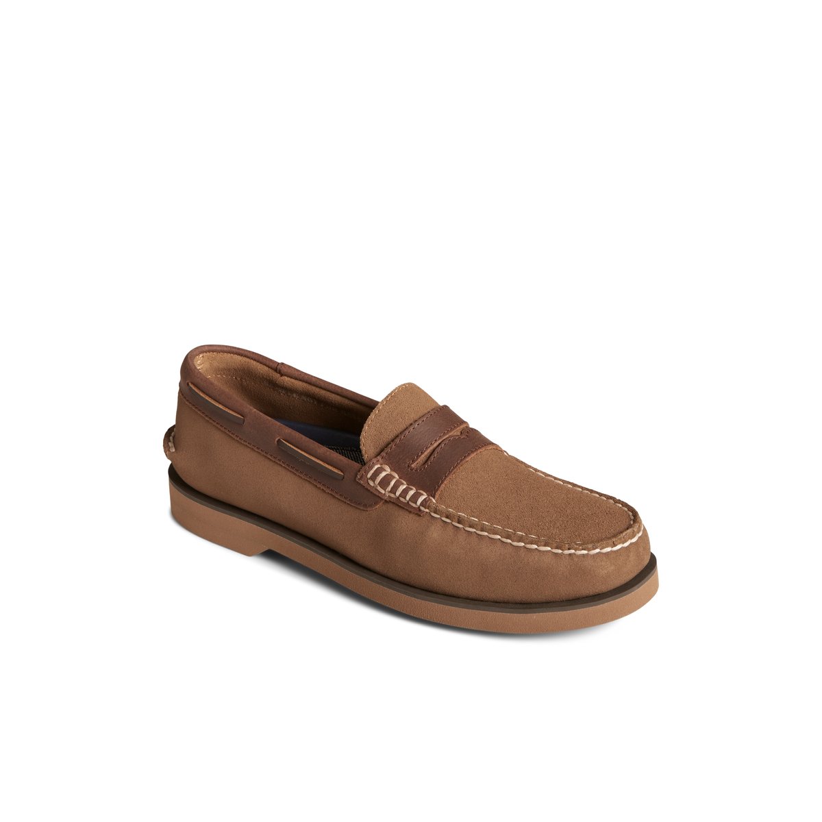 Dark Beige Sperry Authentic Original Penny Loafer | GUHVTMK-34