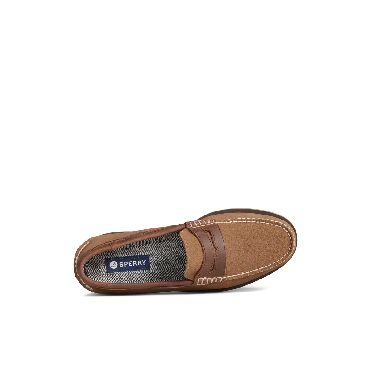 Dark Beige Sperry Authentic Original Penny Loafer | GUHVTMK-34