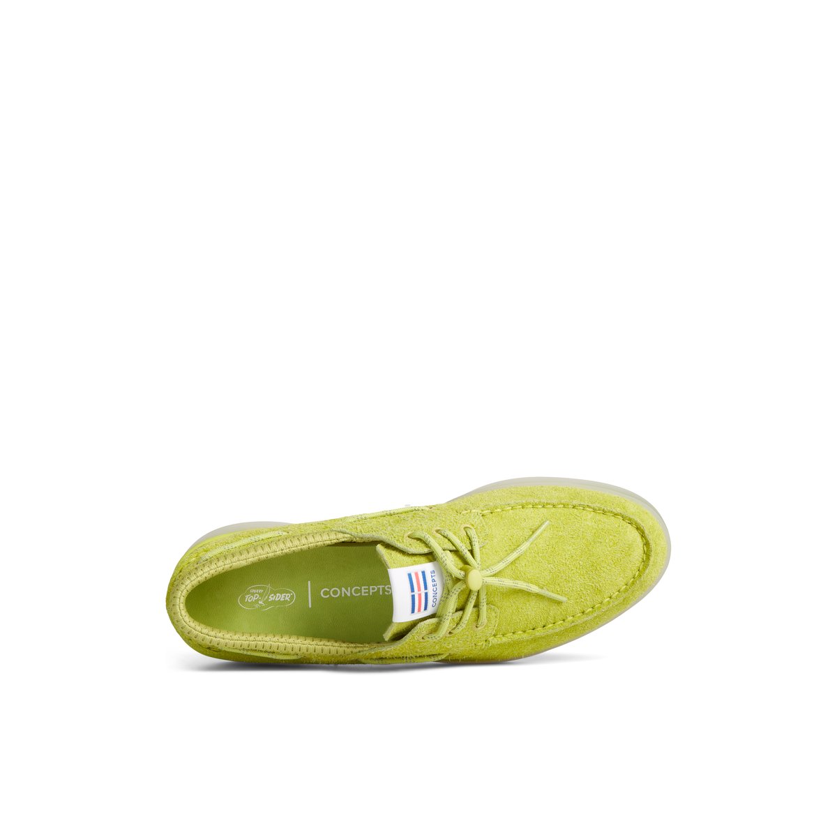 Green Sperry Concepts Authentic Original 3-Eye Cup Boat Shoe | IBSYRMF-74