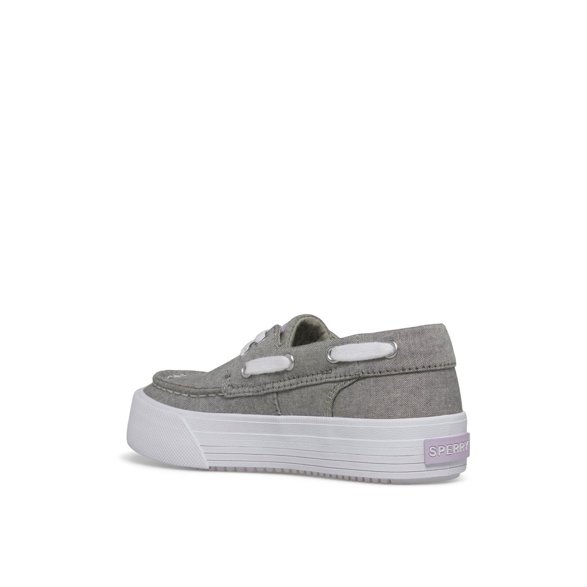 Grey Sperry Bahama Platform Sneaker | EHXRMDJ-62