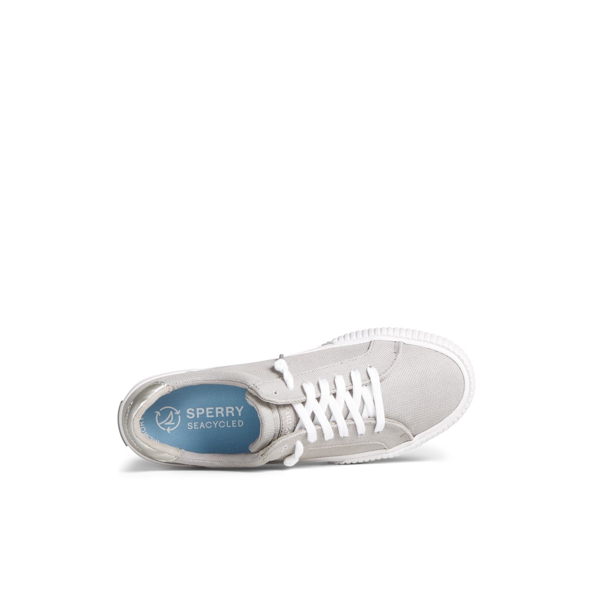 Grey Sperry Bermuda Metallic Sneaker | QGHNZDT-45