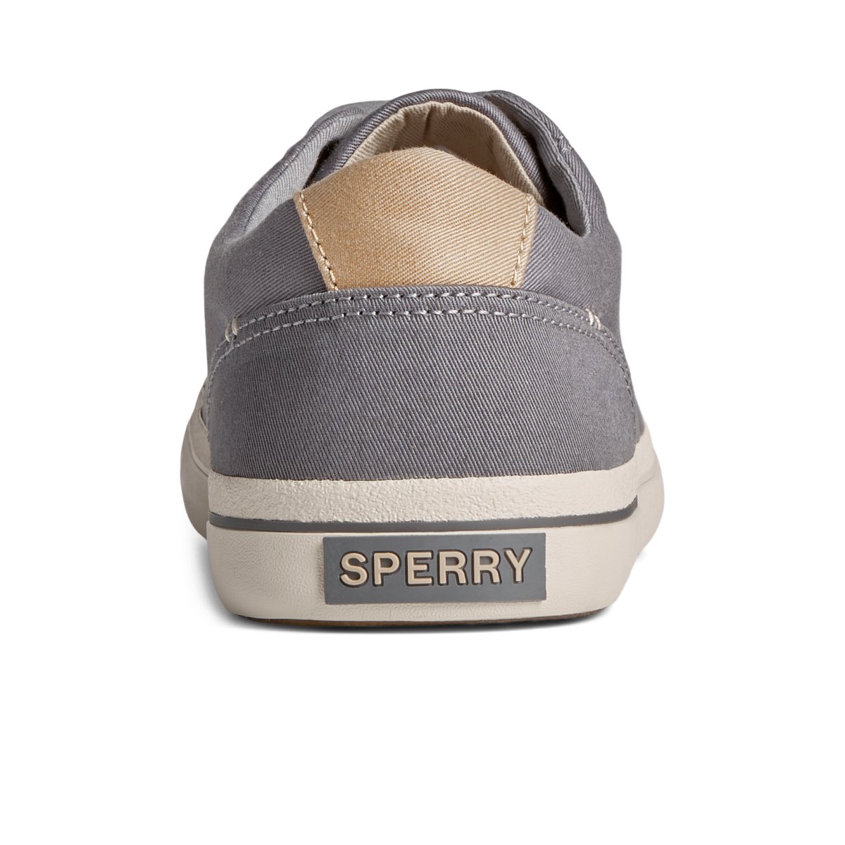 Grey Sperry SeaCycled Striper II Textile Sneaker | CGEKIJR-84