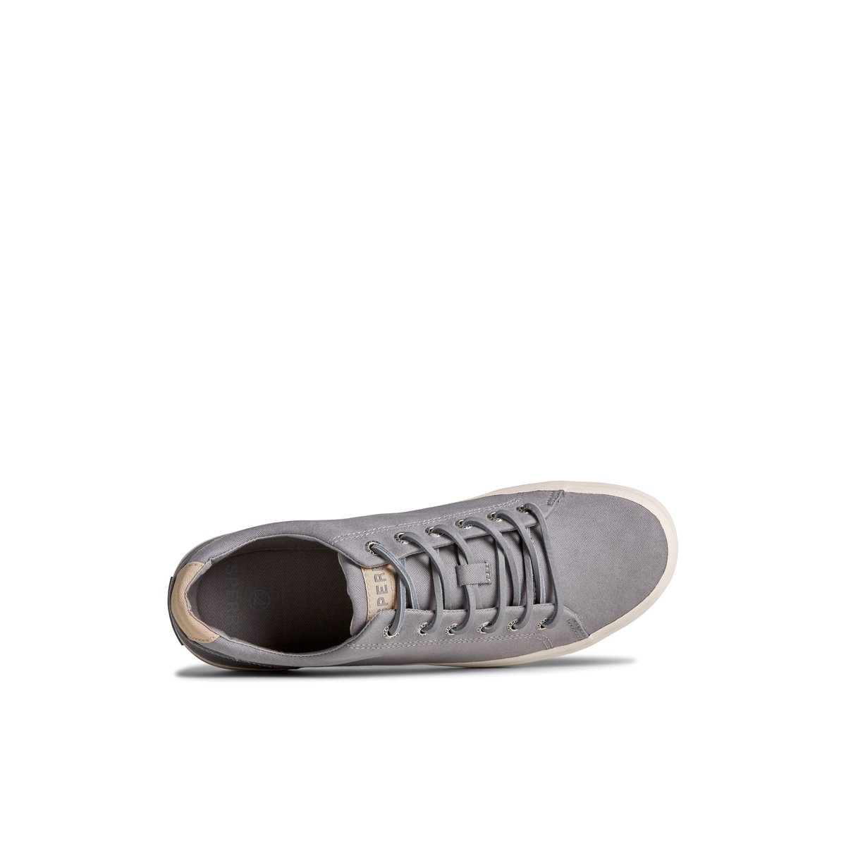 Grey Sperry SeaCycled Striper II Textile Sneaker | CGEKIJR-84