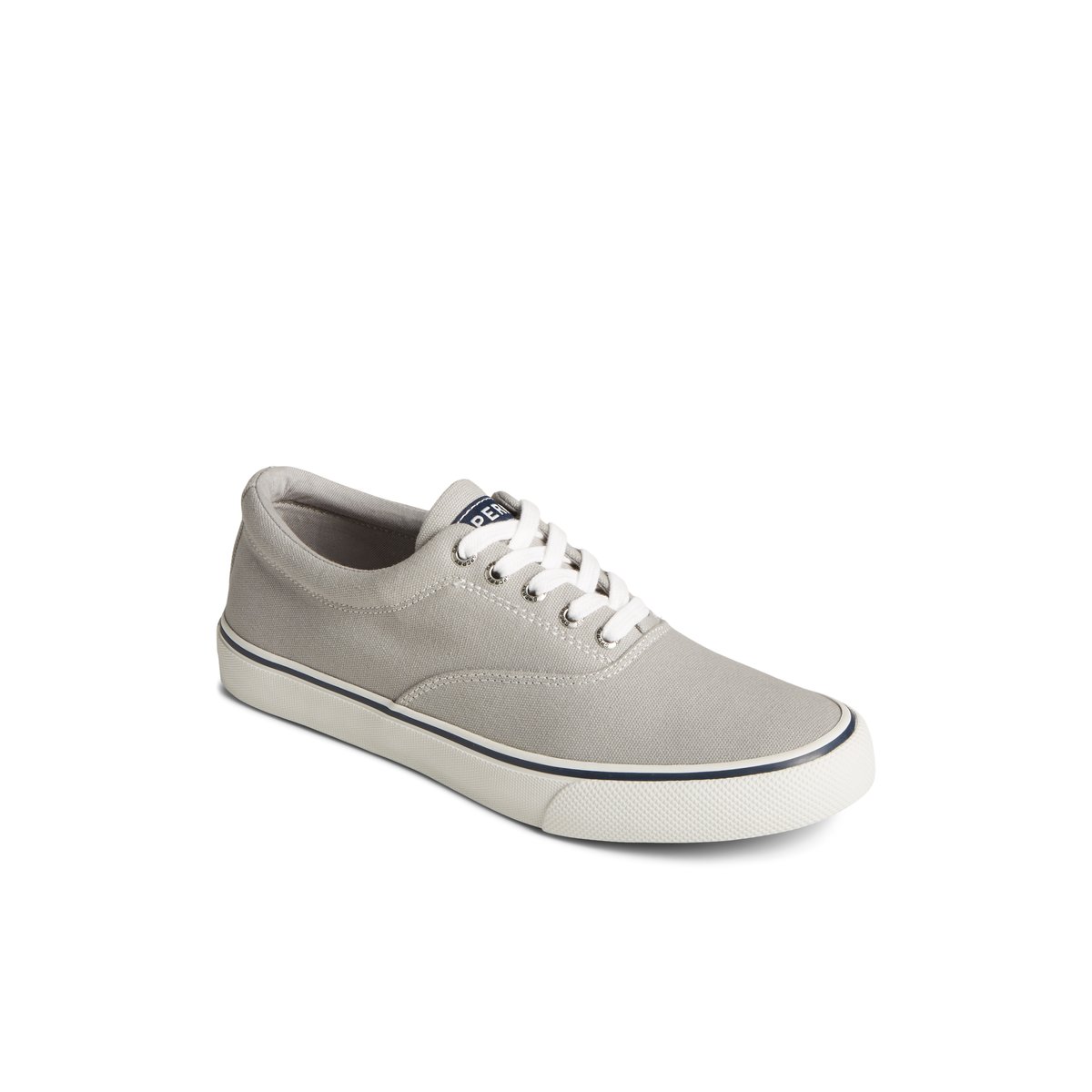 Grey Sperry Striper II Canvas CVO Sneaker | KHYBOAP-79