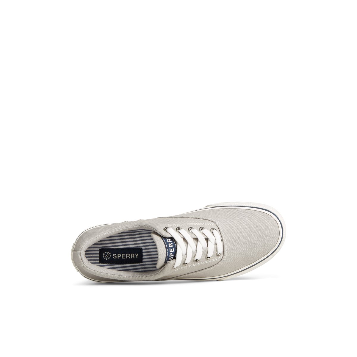 Grey Sperry Striper II Canvas CVO Sneaker | KHYBOAP-79