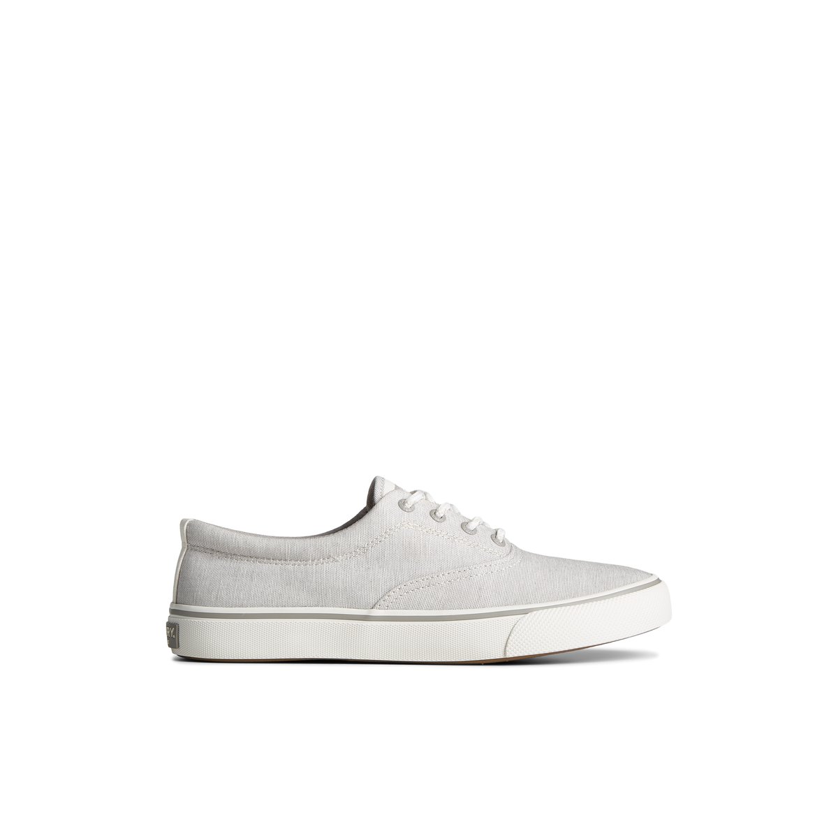 Grey Sperry Striper II Chambray Sneaker | JMTLSVK-07