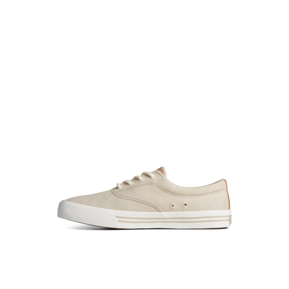 Grey Sperry Striper II Linen CVO Sneaker | FDPIECS-45