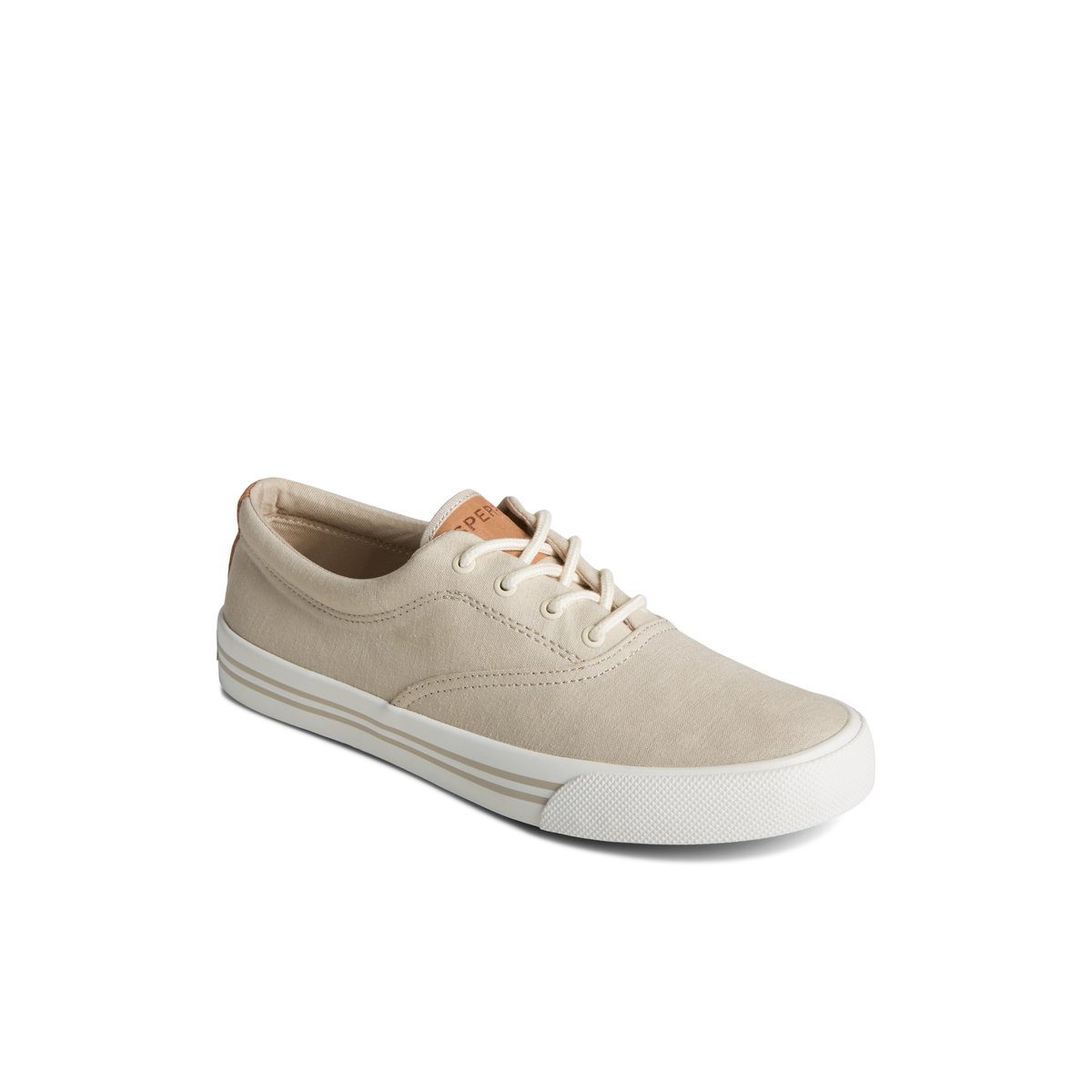 Grey Sperry Striper II Linen CVO Sneaker | FDPIECS-45