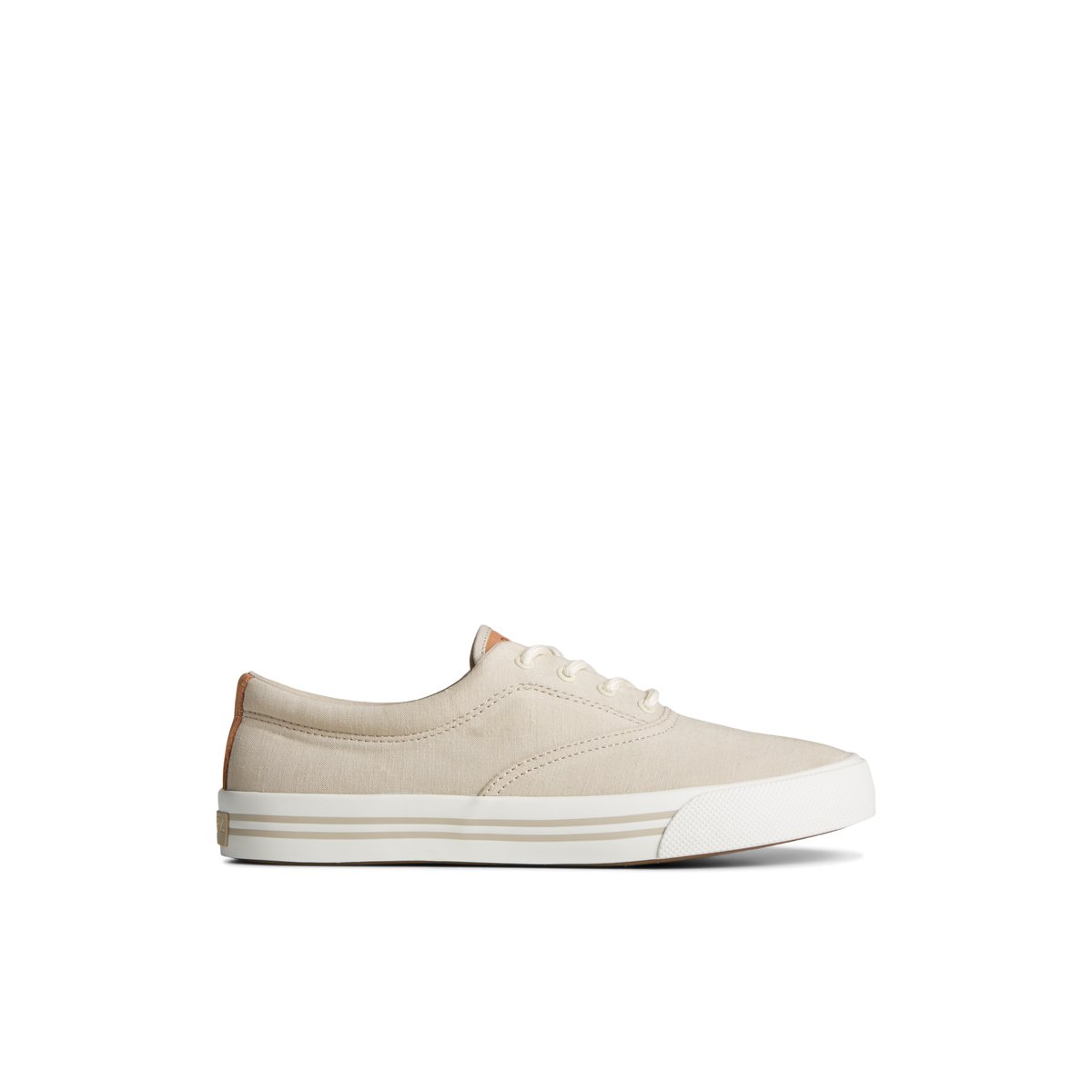 Grey Sperry Striper II Linen CVO Sneaker | FDPIECS-45