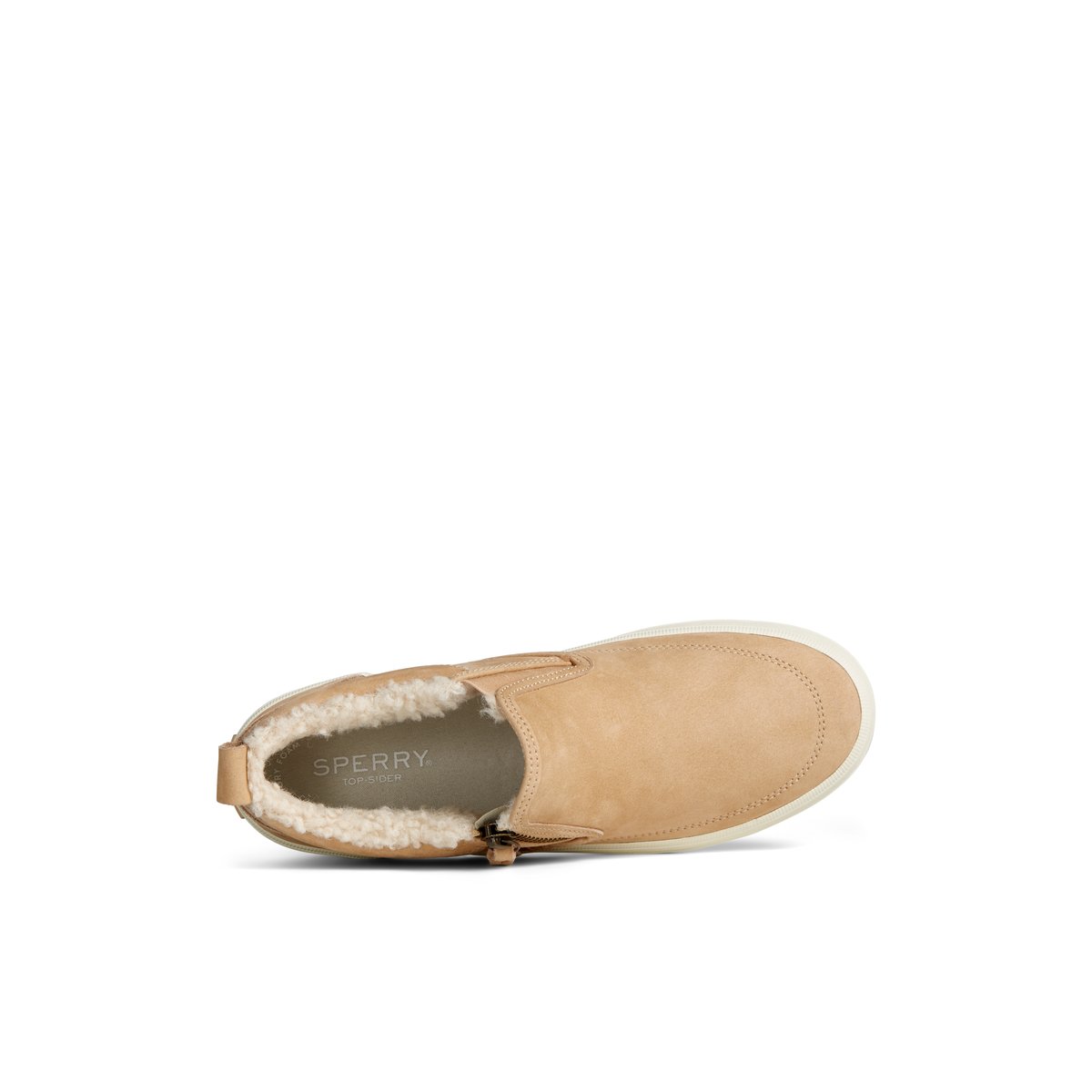 Khaki Sperry Crest Side Zip Cozy Sneaker | TMHRALX-75