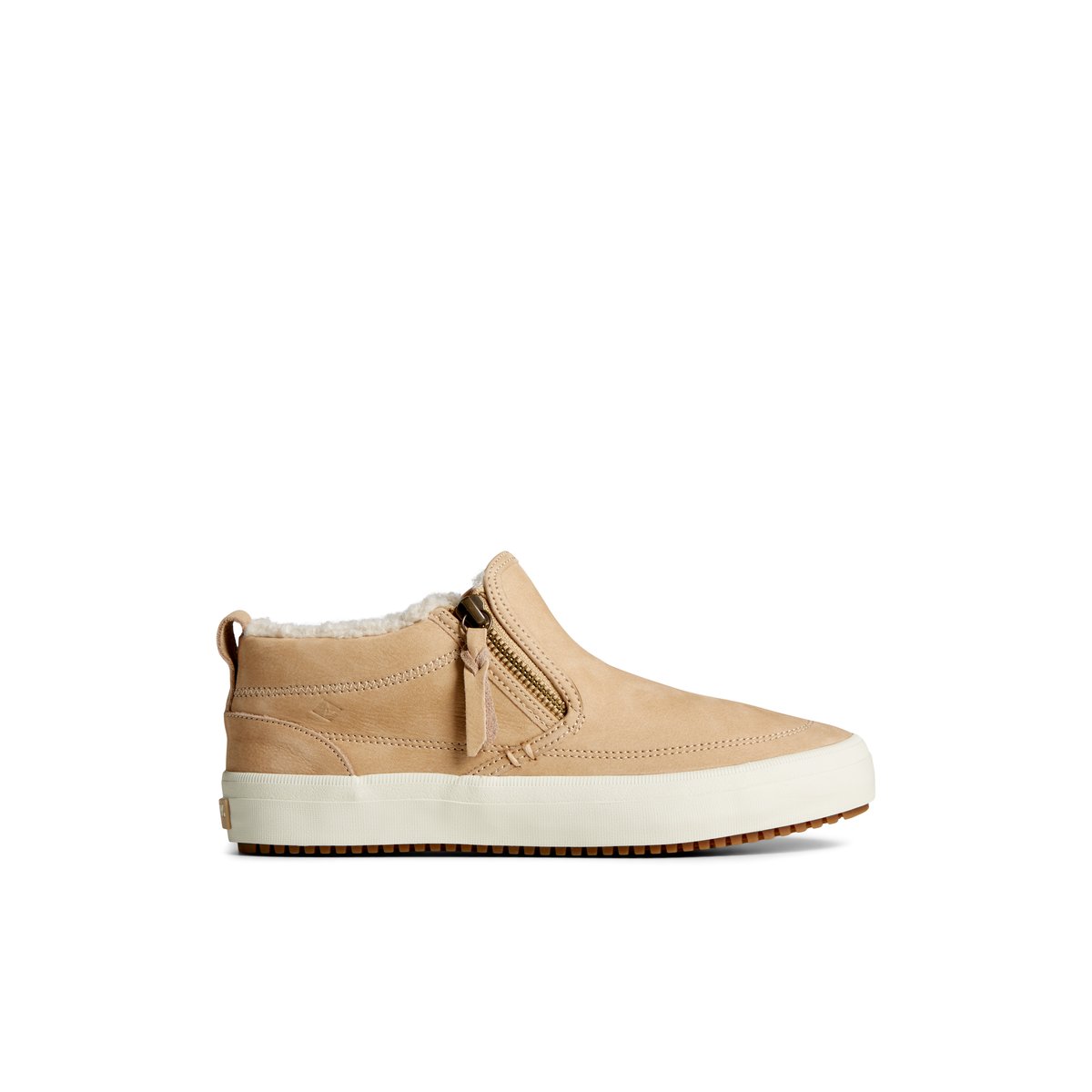 Khaki Sperry Crest Side Zip Cozy Sneaker | TMHRALX-75