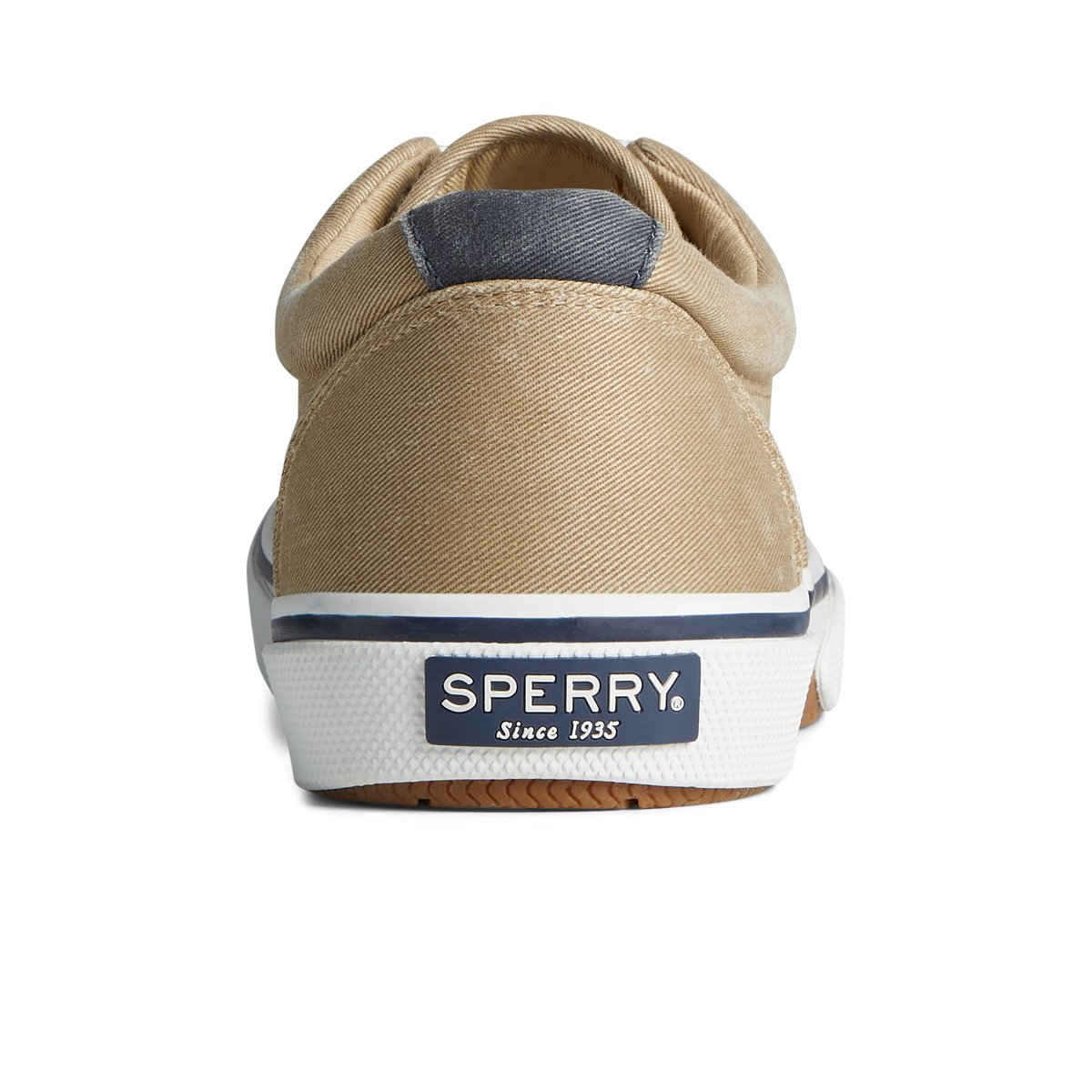 Khaki Sperry Halyard CVO Salt Washed Sneaker | QPKOMWR-82