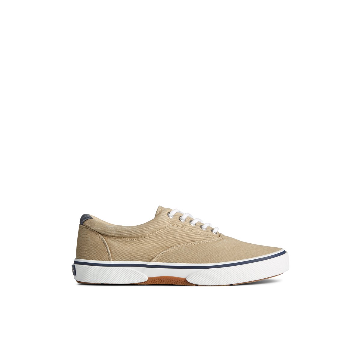 Khaki Sperry Halyard CVO Salt Washed Sneaker | QPKOMWR-82