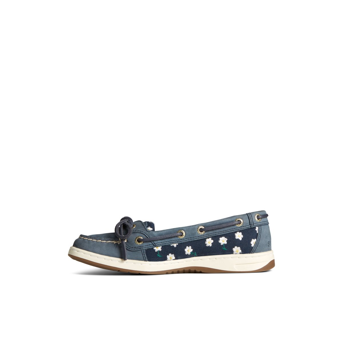 Navy Sperry Angelfish Floral Boat Shoe | ZYANCLT-54